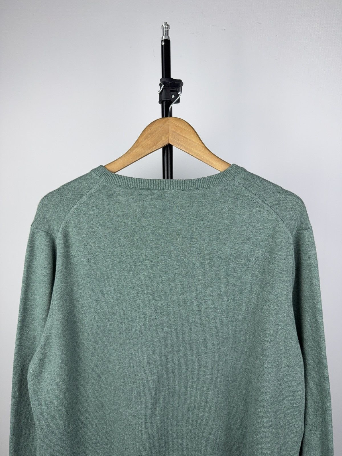 Polo Ralph Lauren Vintage 90s Polo Ralph Lauren Green V-Neck Knit Sweater L Size US L / EU 52-54 / 3 - 7 Thumbnail