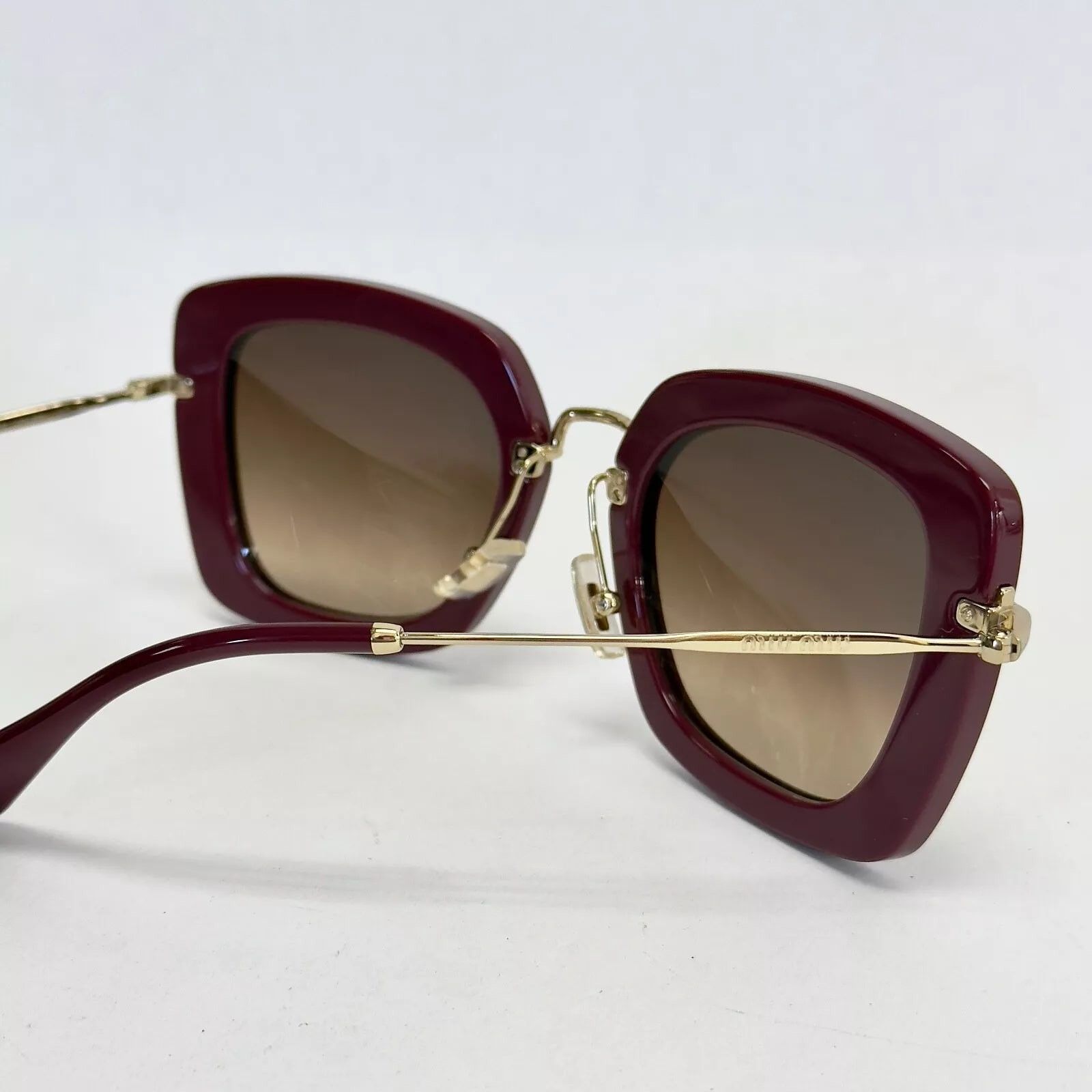 Miu Miu MIU MIU NOIR 07O Foil Purple Square Sunglasses SMU07O Size ONE SIZE - 2 Thumbnail