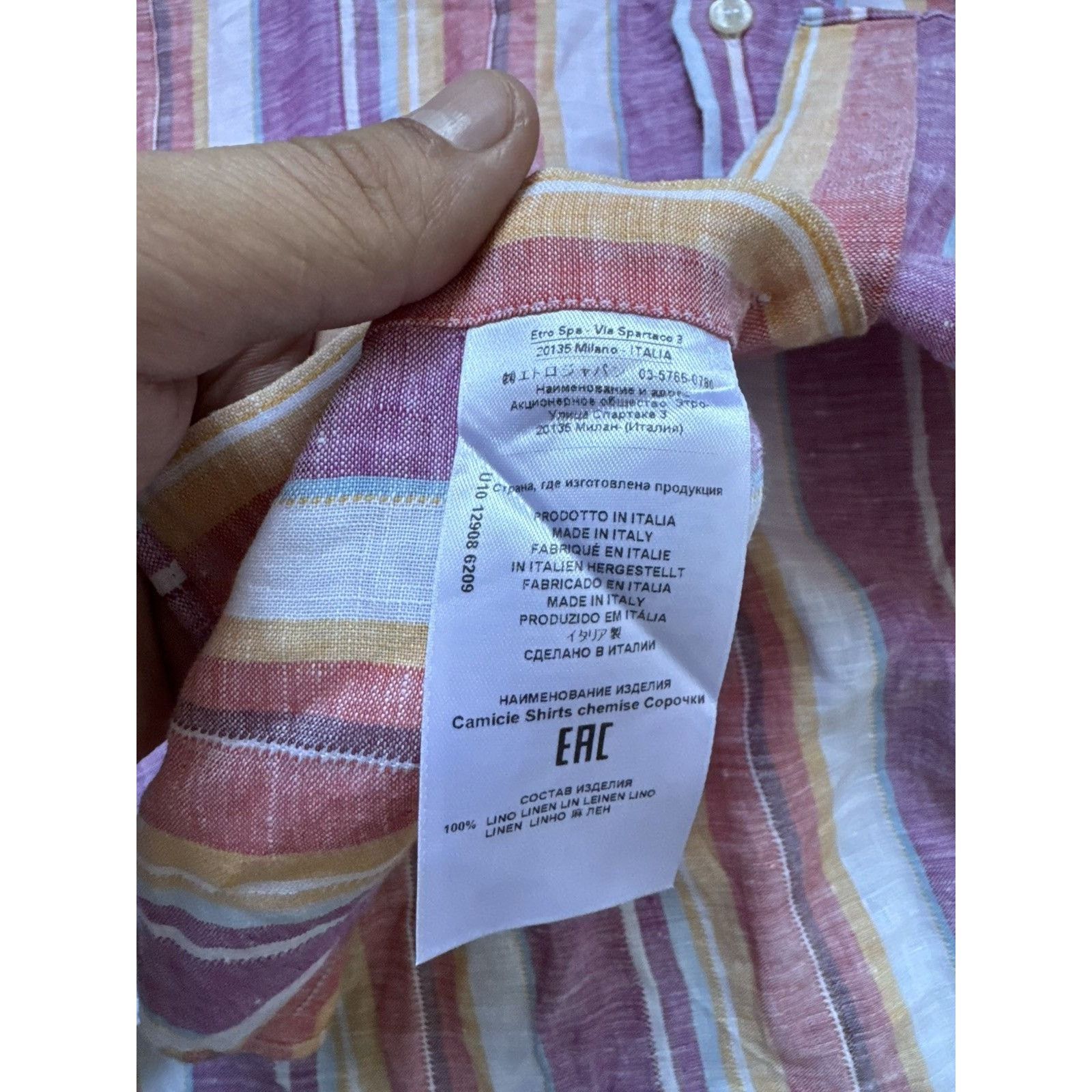 Etro Etro Luxury Multicolor Stripe T-Shirt Missoni Style Size US L / EU 52-54 / 3 - 3 Thumbnail