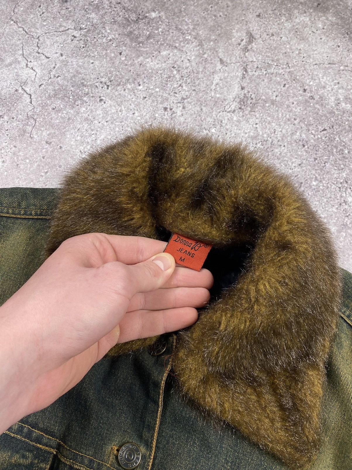 Japanese Brand × Le Grande Bleu (L.G.B.) × Vintage BOXY Fur Collar Denim Jacket Vintage Cropped Y2K 90s Size US S / EU 44-46 / 1 - 8 Thumbnail