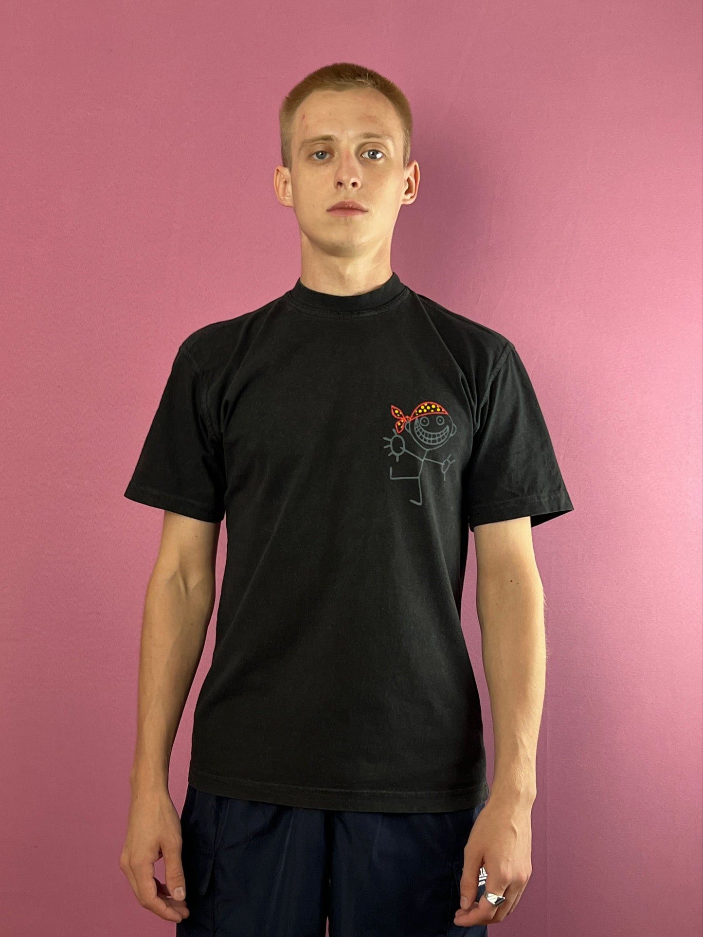 Vintage 90s Pick-Man Vintage Men's Movie T-Shirt Distressed Tee – S Size US S / EU 44-46 / 1 - 2 Thumbnail