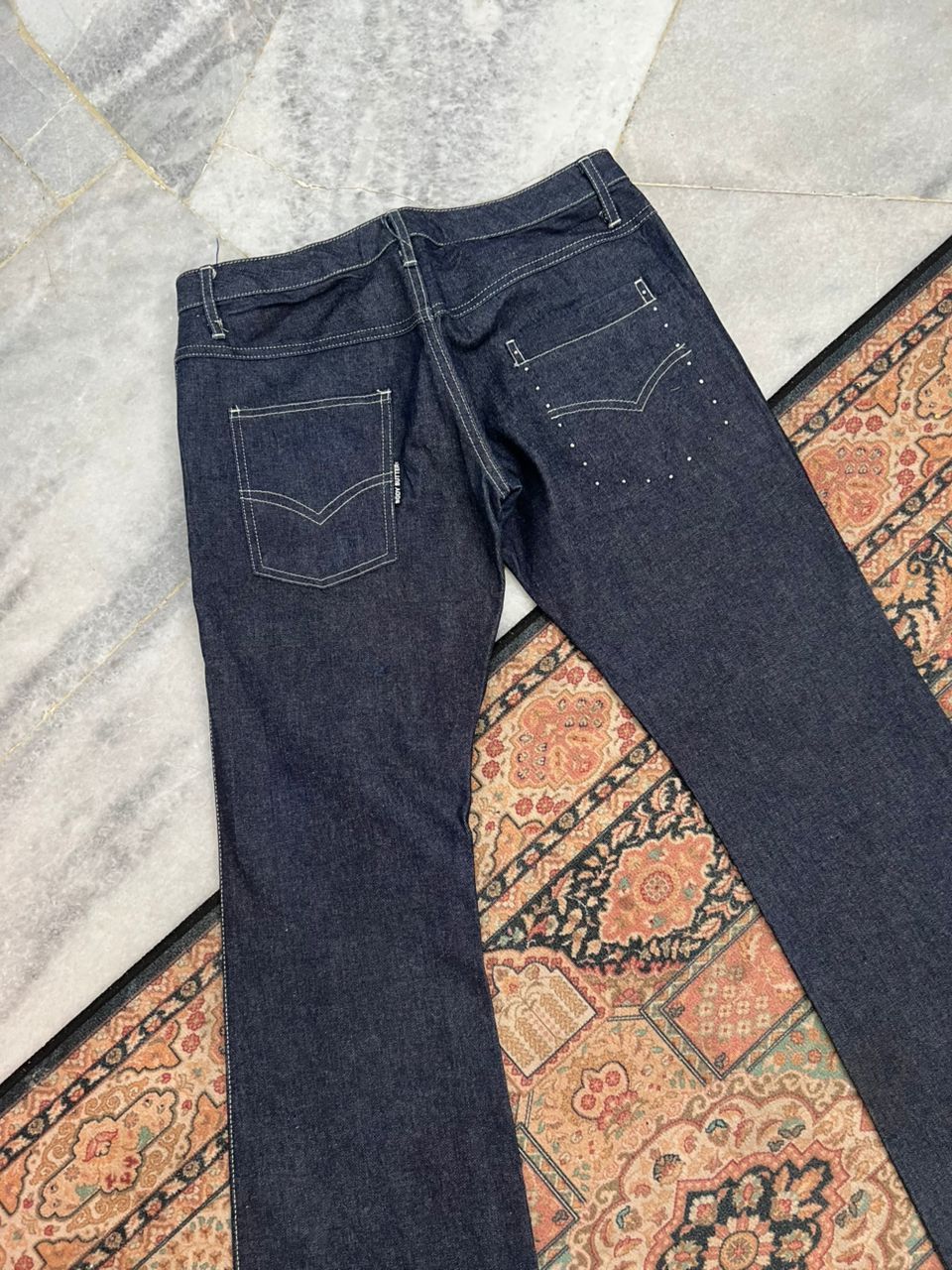 Japanese Brand Body Butter Denim Jeans Flare Design Size US 31 - 8 Thumbnail