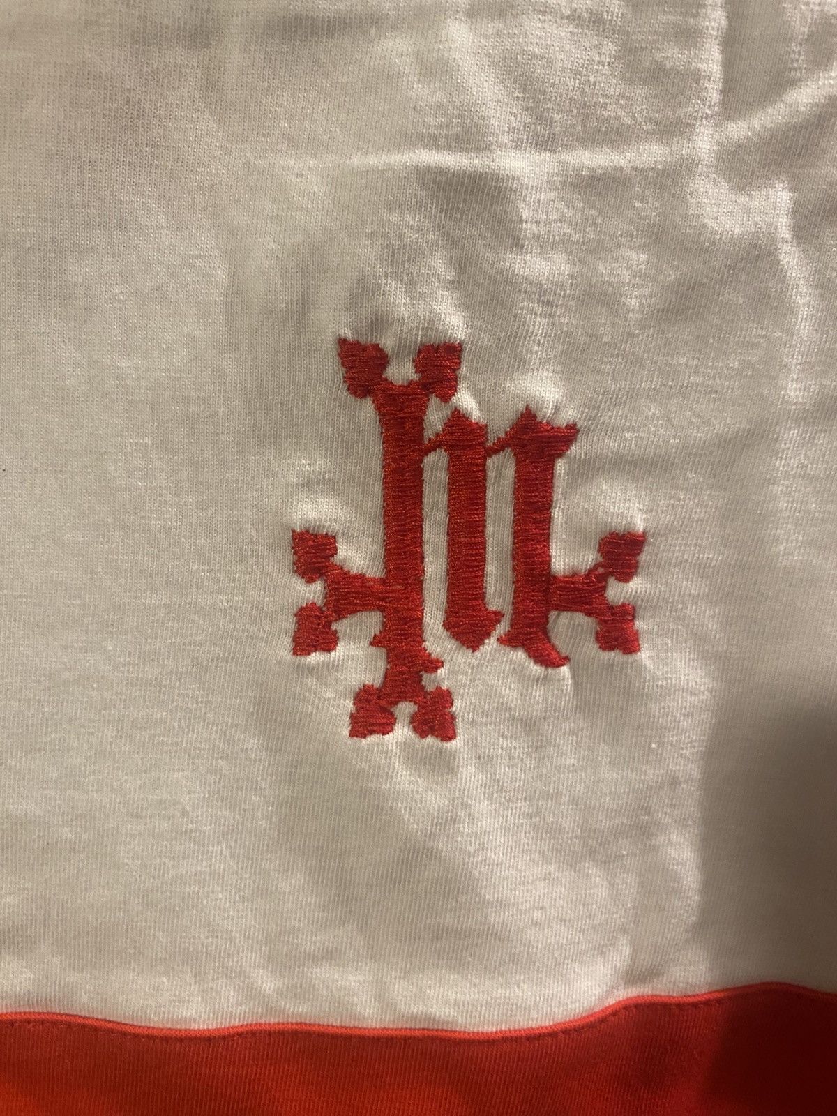 Marking Distance MARKING DISTANCE “TWINK” HARNESS T-SHIRT WHITE & RED Size US XL / EU 56 / 4 - 3 Thumbnail
