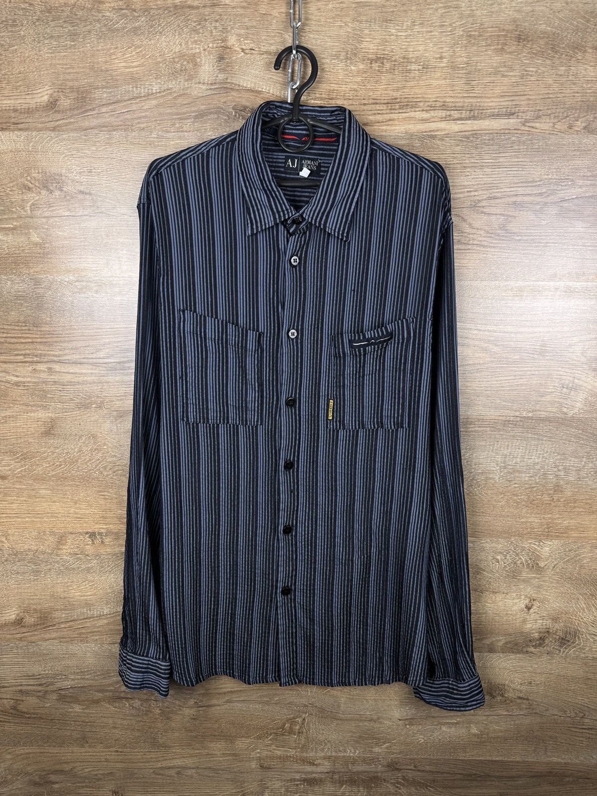 Mens Vintage Armani jeans shirts button up luxury rare