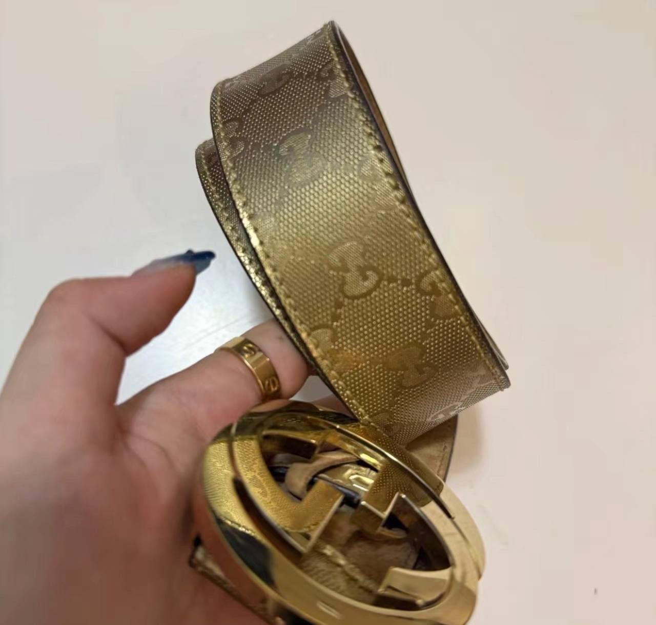 Gucci Gucci double G monogram belt Size ONE SIZE - 2 Thumbnail