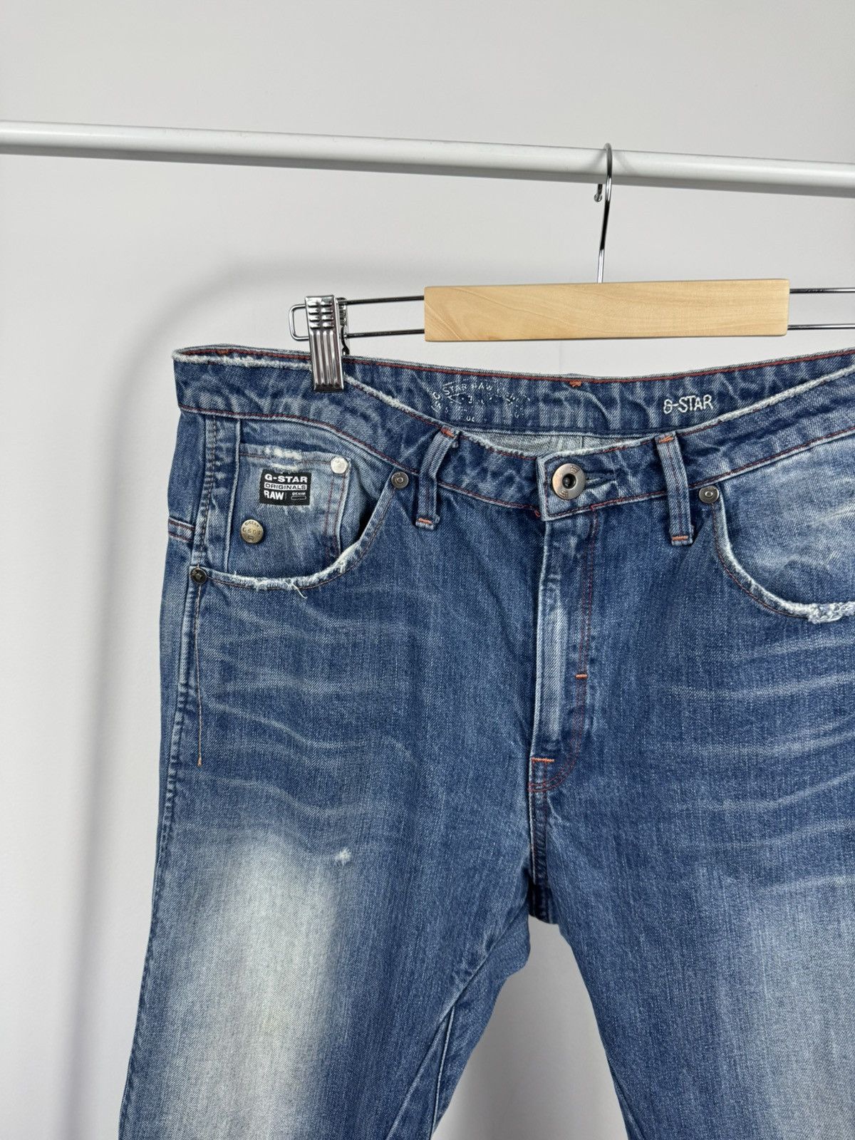 G-Star G-Star RAW Arc 3D Slim Jeans W29 L34 Faded Blue Denim Pants Size US 33 - 4 Thumbnail