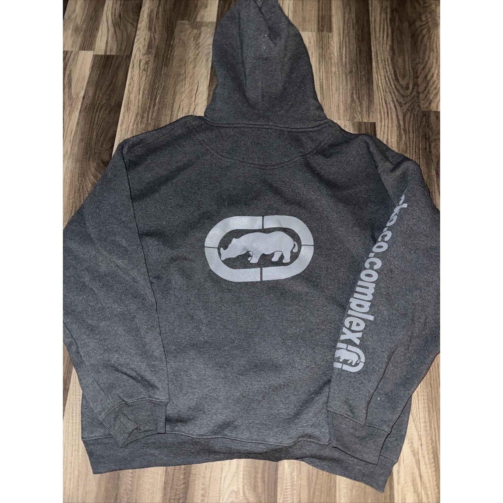 Complex × Marc Ecko Ecko Unltd Hoodie Sweater Grey XL Complex.com Y2K 24x28 Size US XL / EU 56 / 4 - 5 Thumbnail