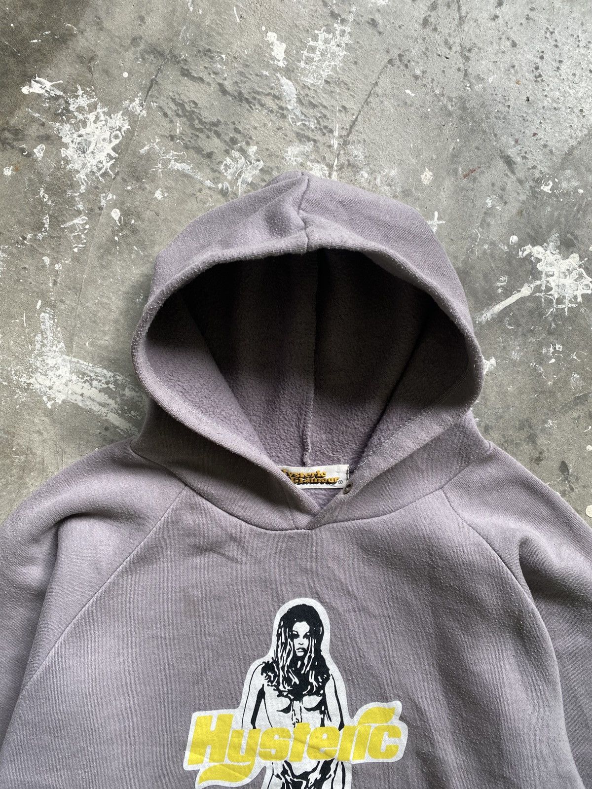 Vintage Hysteric Glamour Pocket Sexy Girl Pullover Hoodie