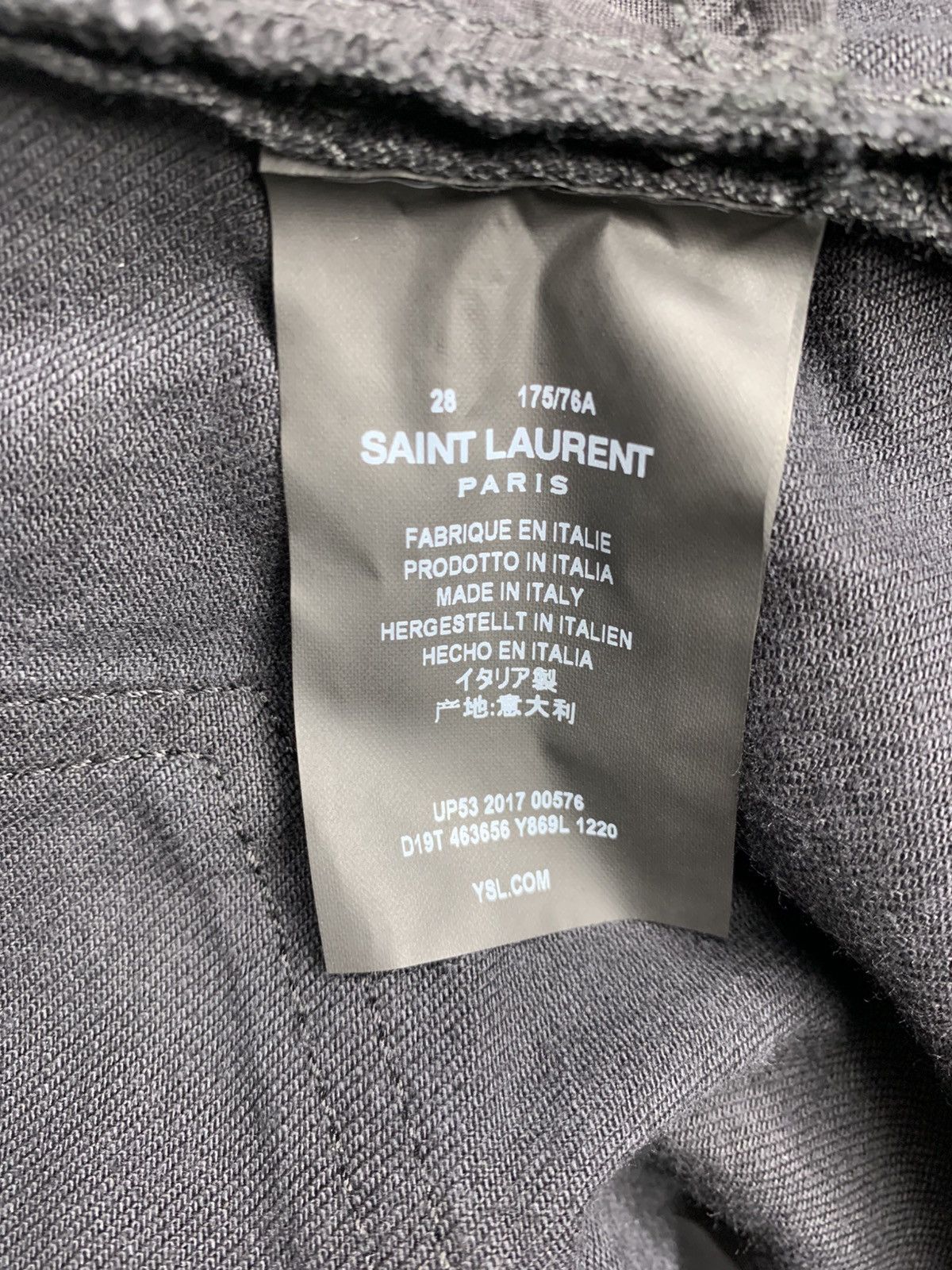 Saint Laurent Paris Saint Laurent Denim Jeans Black Pants Size US 28 / EU 44 - 6 Thumbnail