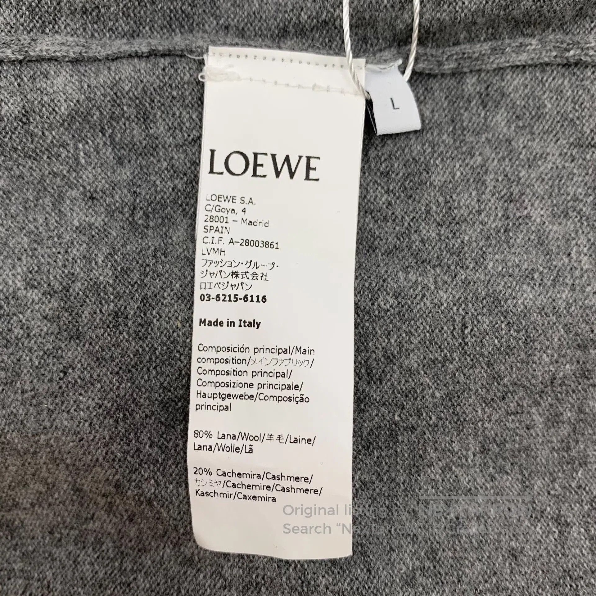 Loewe Loewe Colorblock Logo Wool Crewneck Sweater. Size US L / EU 52-54 / 3 - 7 Thumbnail