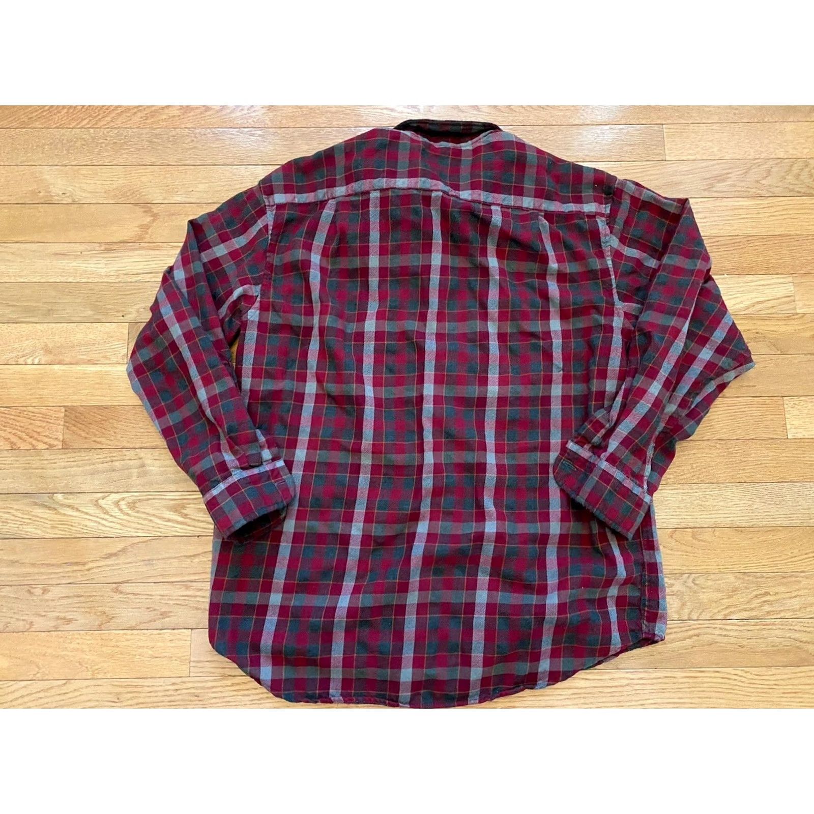 Pendleton VINTAGE Pendleton Ogilvie Hunting Tartan Shirt L Mens Green & Blue Wool Button-Up Long Sleeve Collar Pocket Size US L / EU 52-54 / 3 - 2 Thumbnail