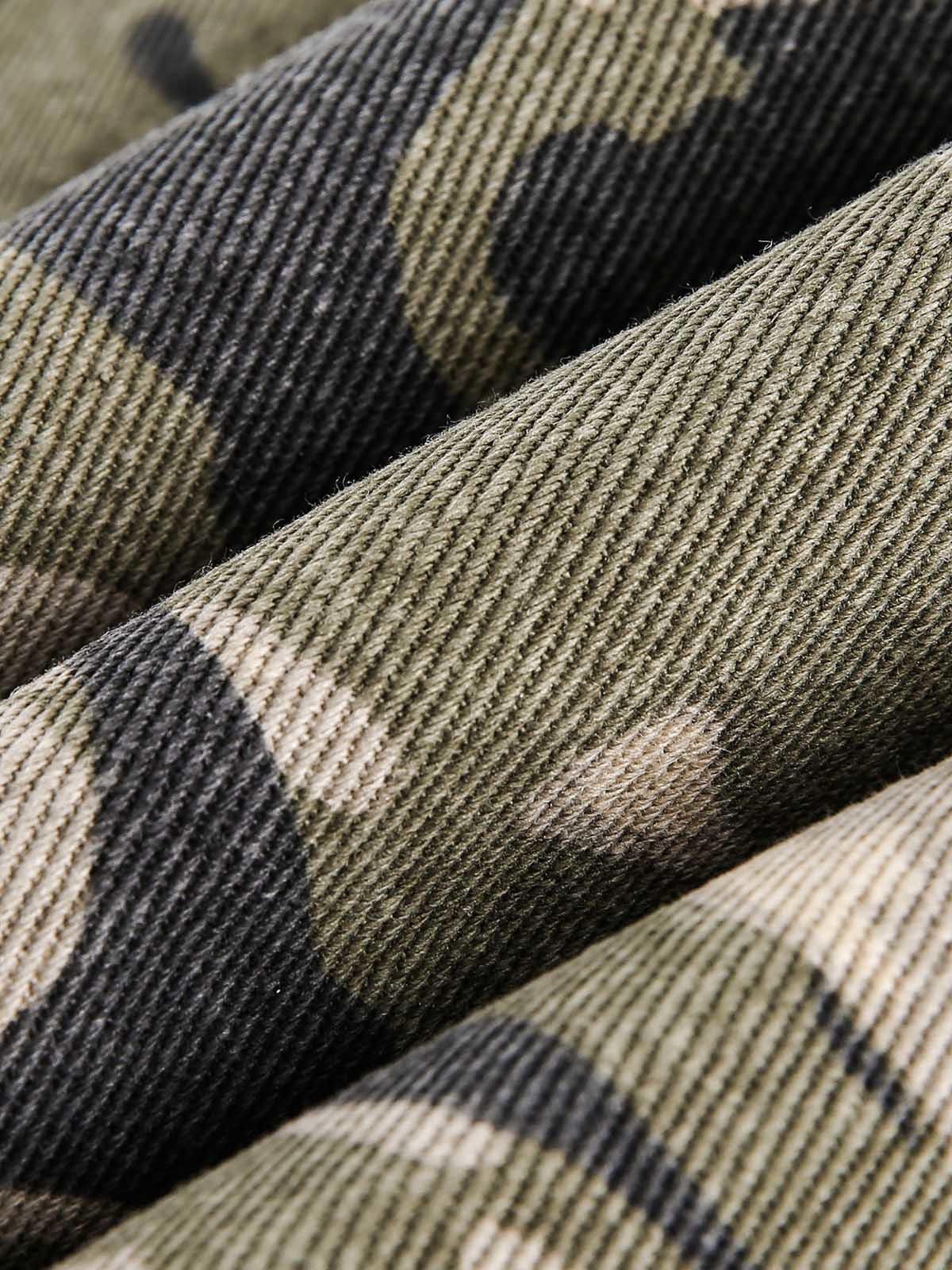 Japanese Brand Camouflage Quilted Hooded Jacket with Faux Fur Trim Size US L / EU 52-54 / 3 - 11 Thumbnail