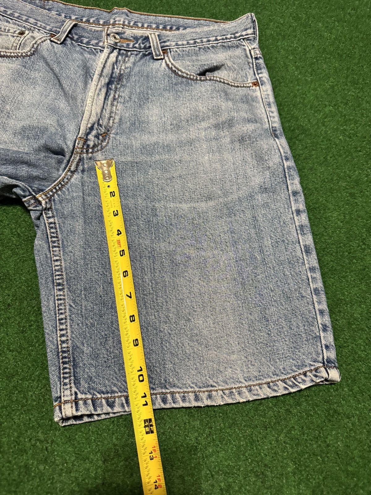 Levi's Y2K Levi’s 550 Relaxed Fit Baggy Jorts Grunge Denim Shorts Size US 34 / EU 50 - 6 Thumbnail
