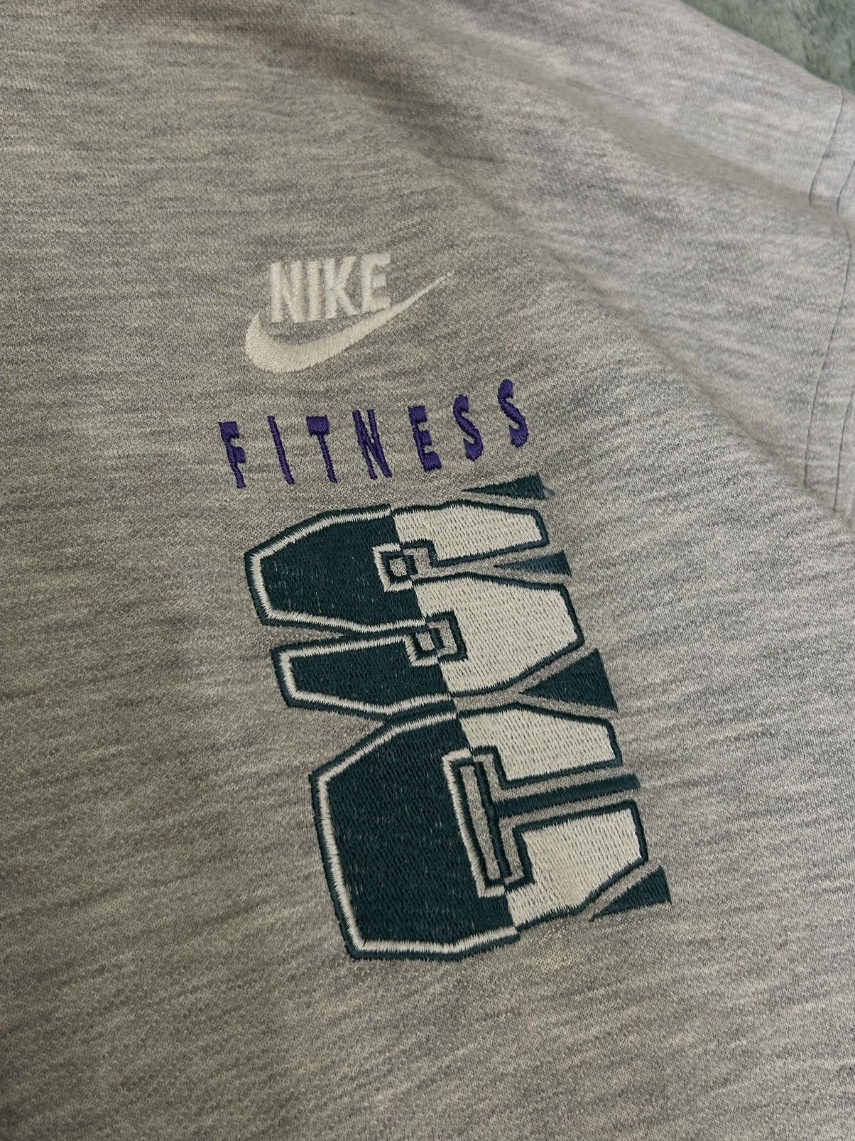 Nike × Vintage Vintage Nike Fitness Crazy Fit sweatshirt Size US XL / EU 56 / 4 - 2 Thumbnail