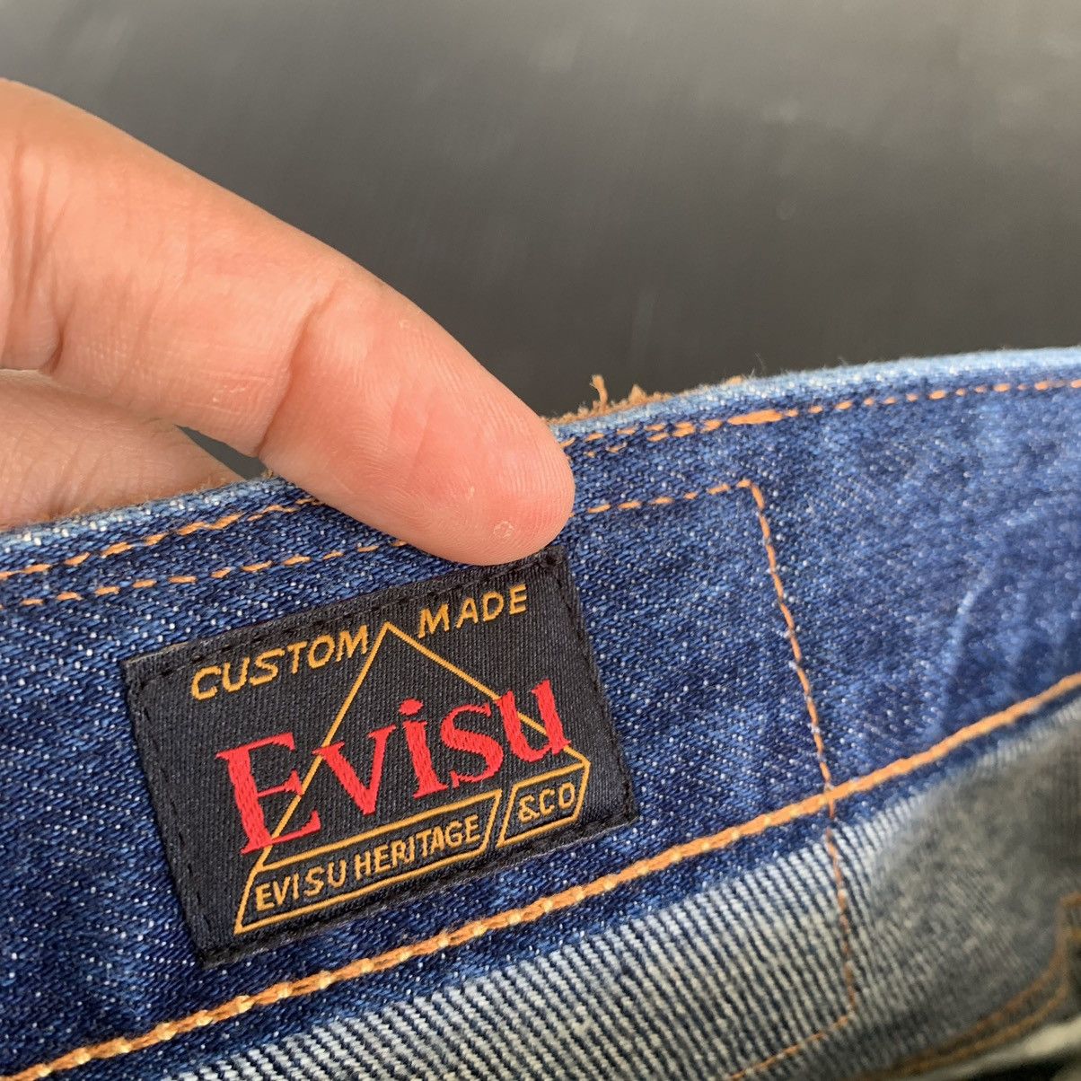 Evisu Evisu distressed Patched Painter Embroided Fish Logo Denim Size US 31 - 11 Thumbnail