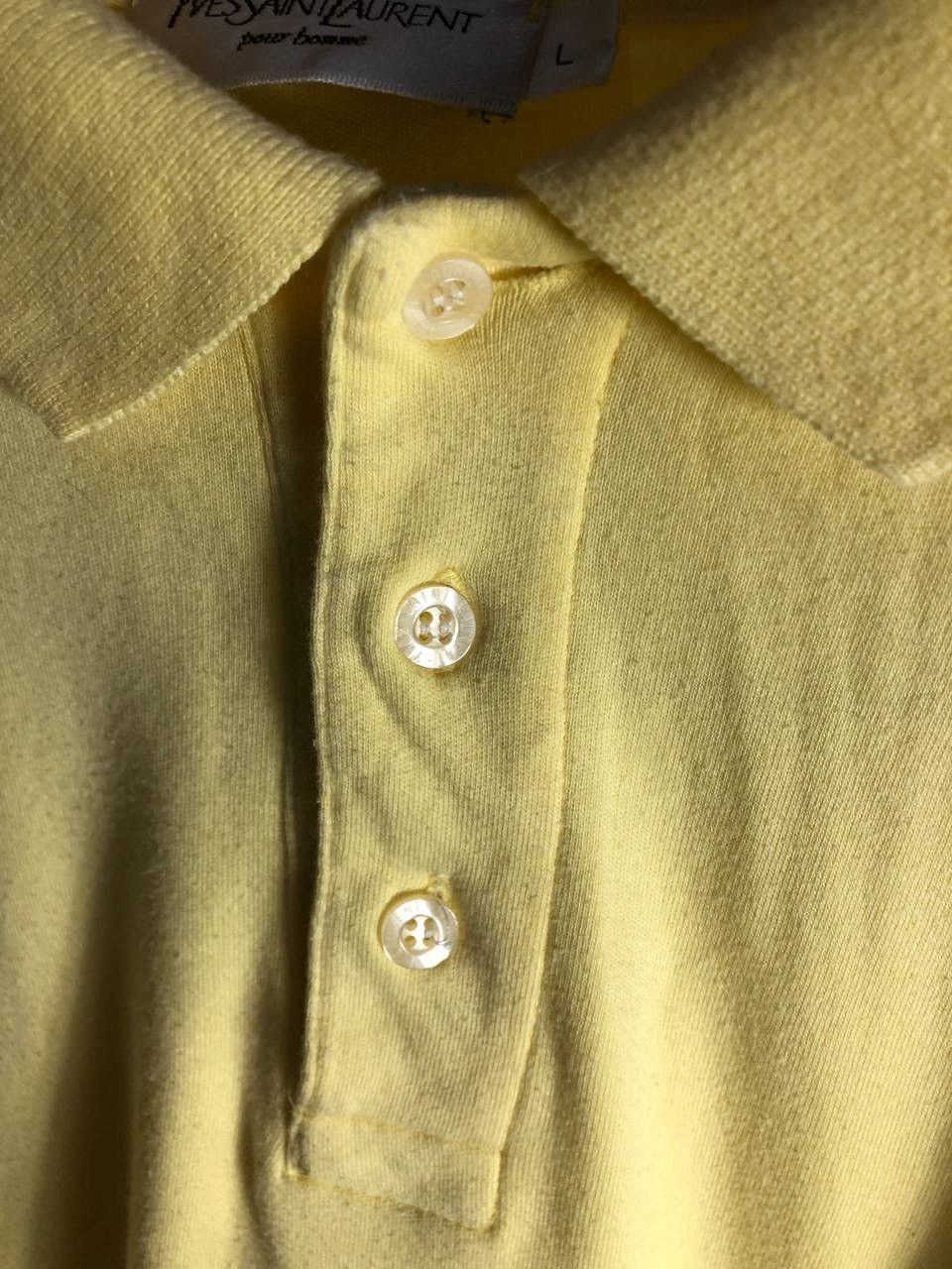 Yves Saint Laurent VINTAGE YVES SAINT LAURENT LONG SLEEVE POLO CLASSIC DELUX Size US L / EU 52-54 / 3 - 5 Thumbnail