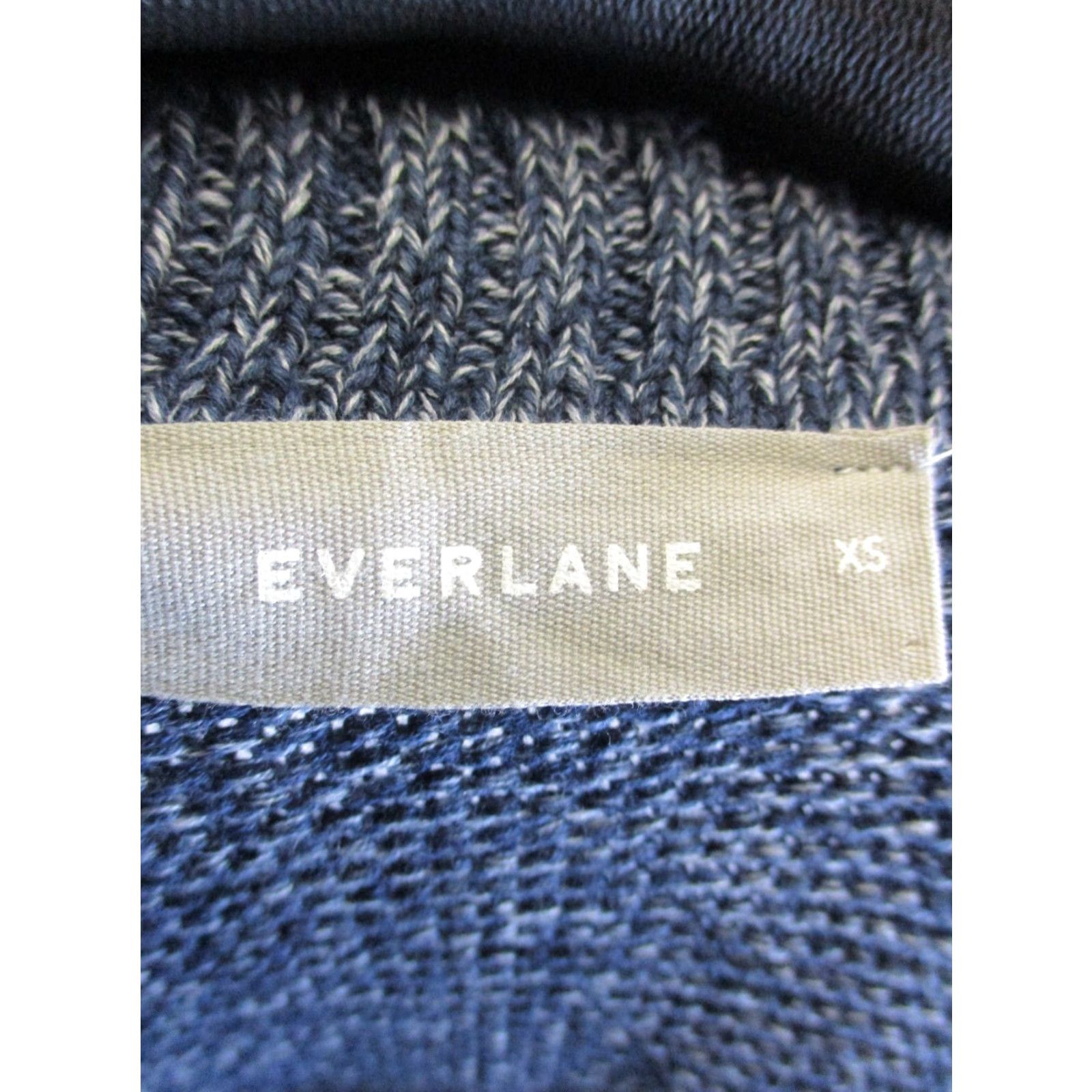 Everlane Everlane Men's Sweater Blue Cotton Knit V-Neck XS Long Sleeve Pullover Regular Fit Size US XS / EU 42 / 0 - 3 Thumbnail