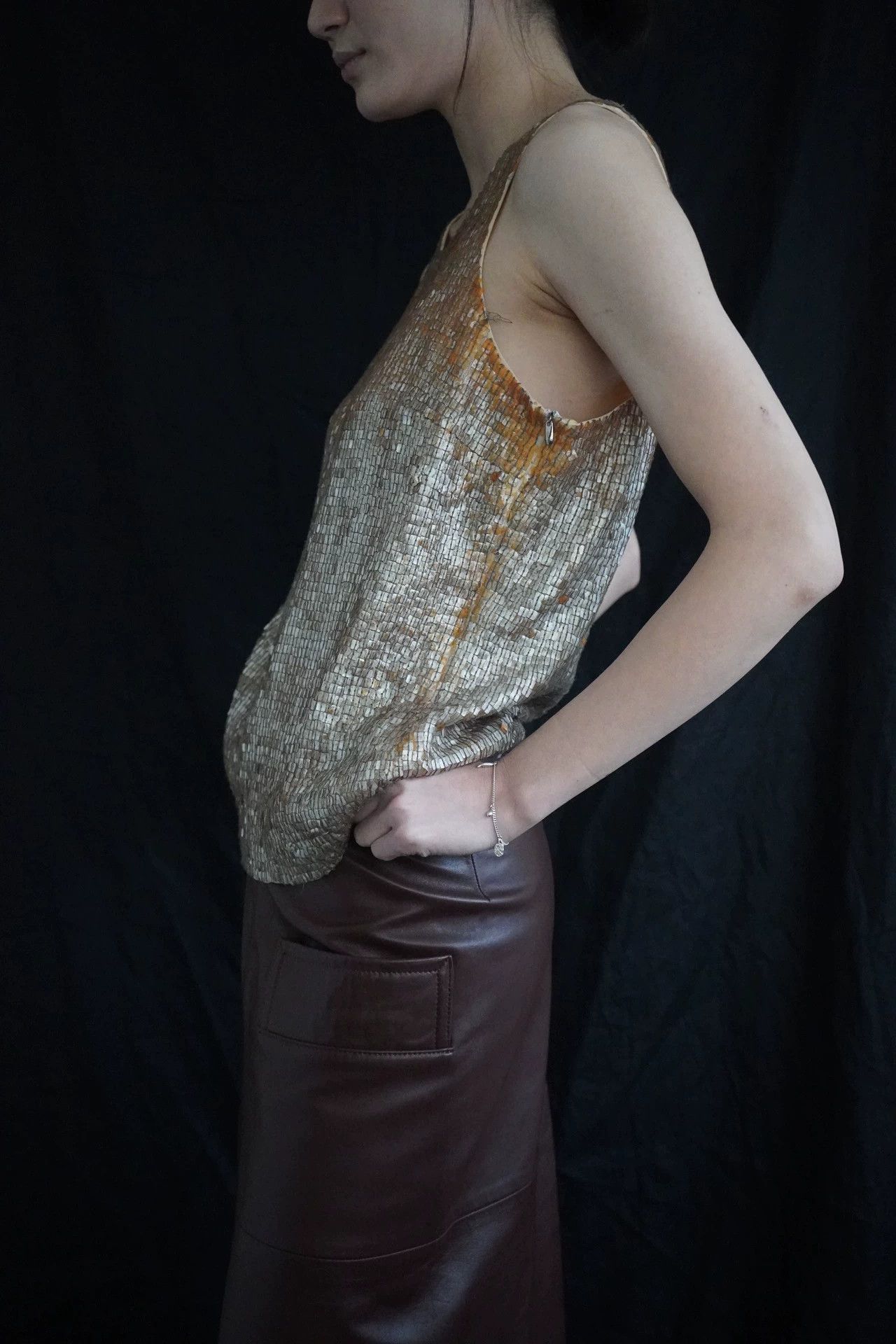 Loewe LOEWE 80s Hand-Sewn Sequins Silk Gradient Vest M Size M / US 6-8 / IT 42-44 - 3 Thumbnail