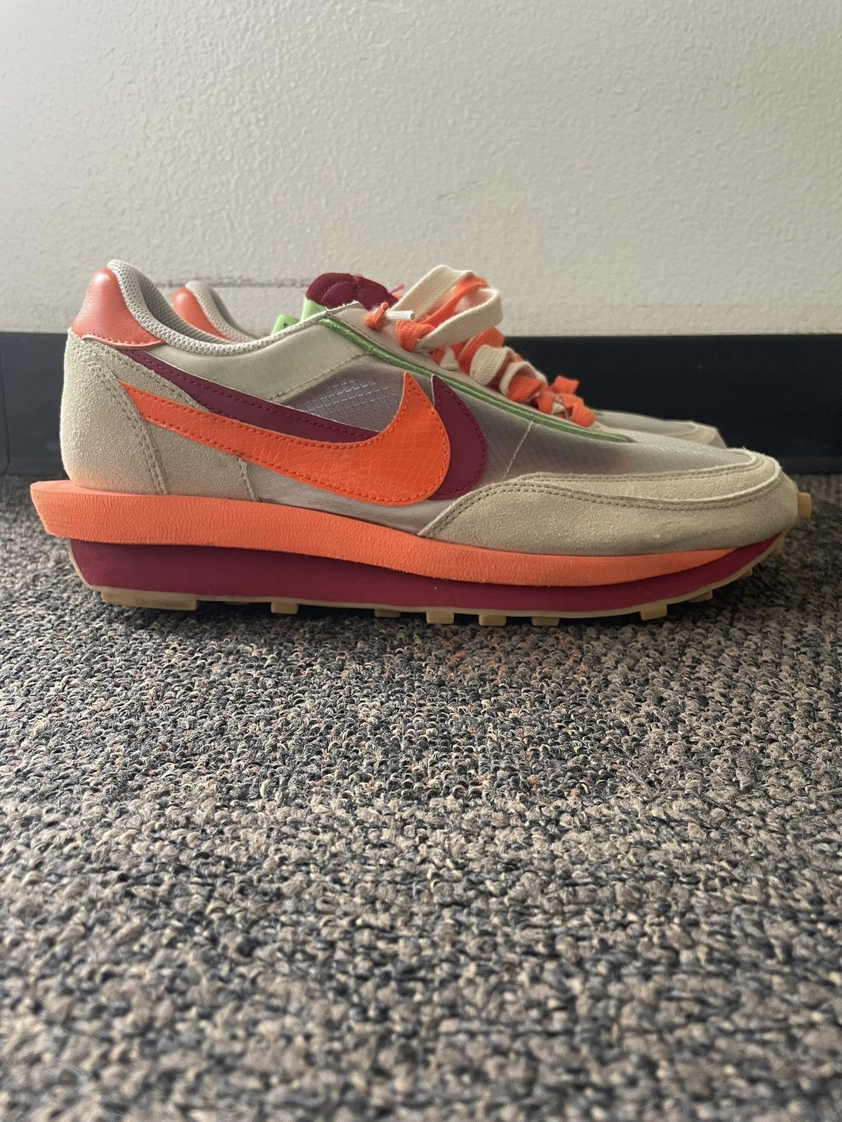 Nike × Sacai Nike LD Waffle Sacai CLOT Kiss of Death Size US 11 / EU 44 - 1 Thumbnail