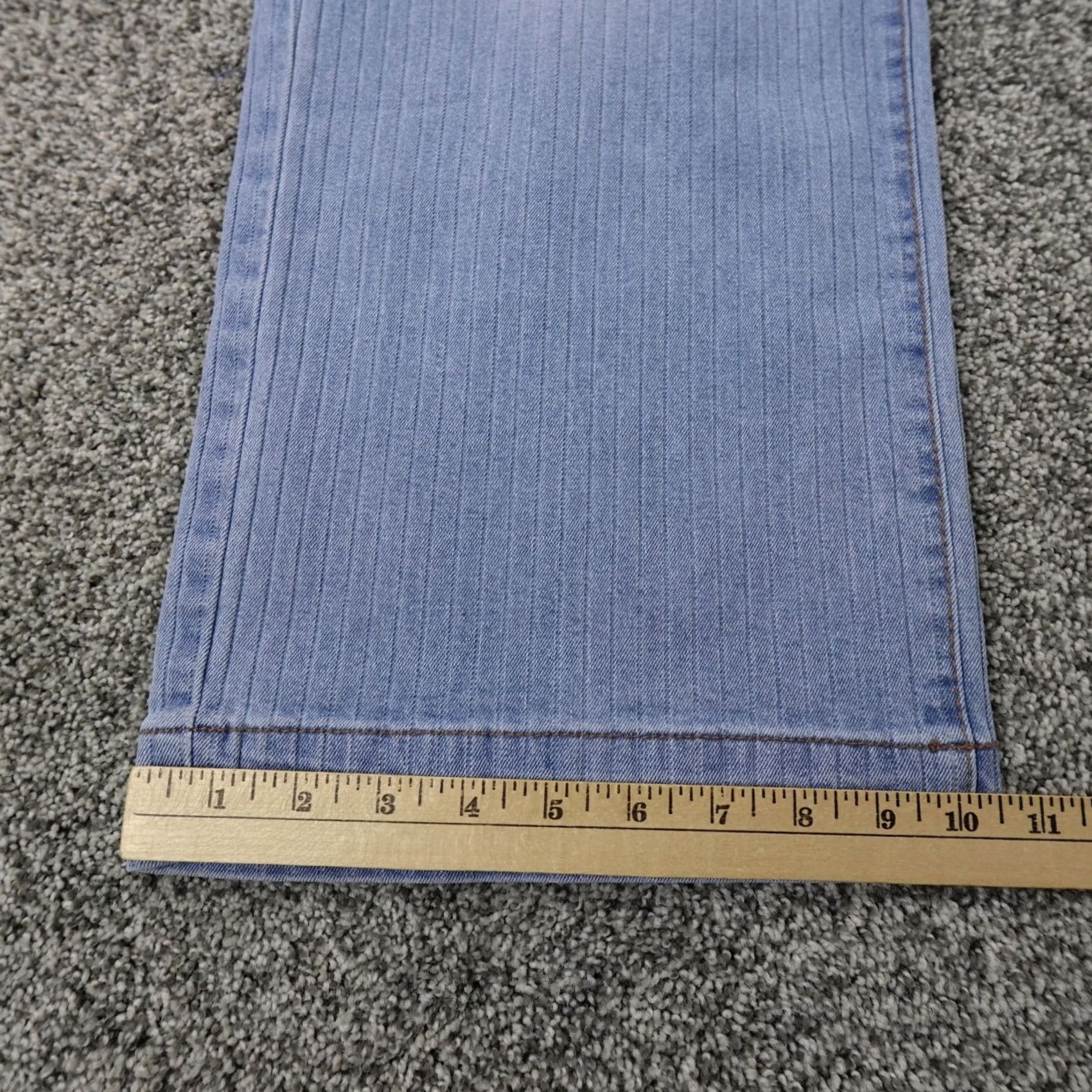 Vintage Curve Appeal Jeans Womens 2 Dark Blue Denim High Rise Wide-Leg Stretch Jeans Size 26" / US 2 / IT 38 - 3 Thumbnail