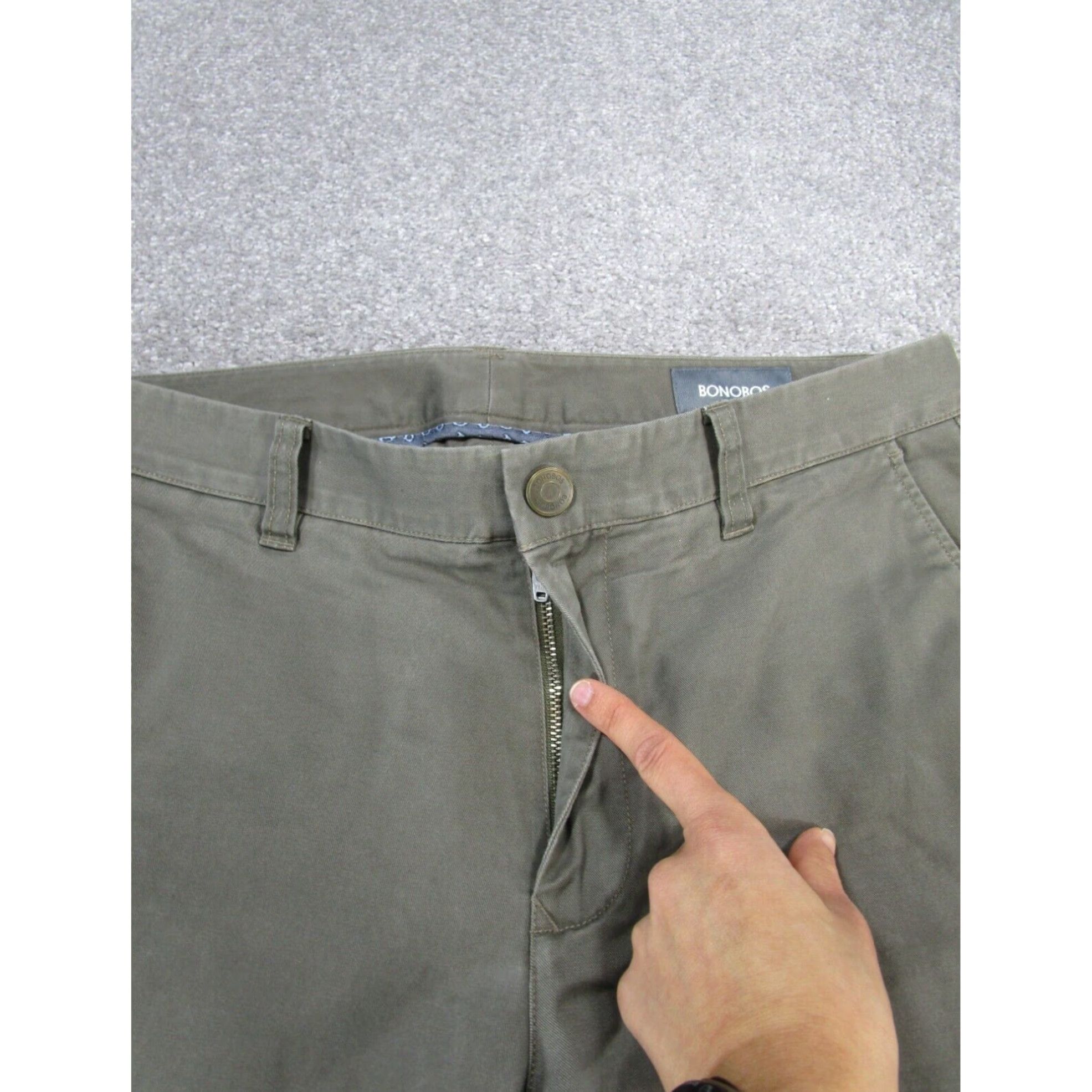 Bonobos Bonobos Mens 32 Brown Taupe Chinos Tailored Fit 32X29 Size US 32 / EU 48 - 6 Thumbnail