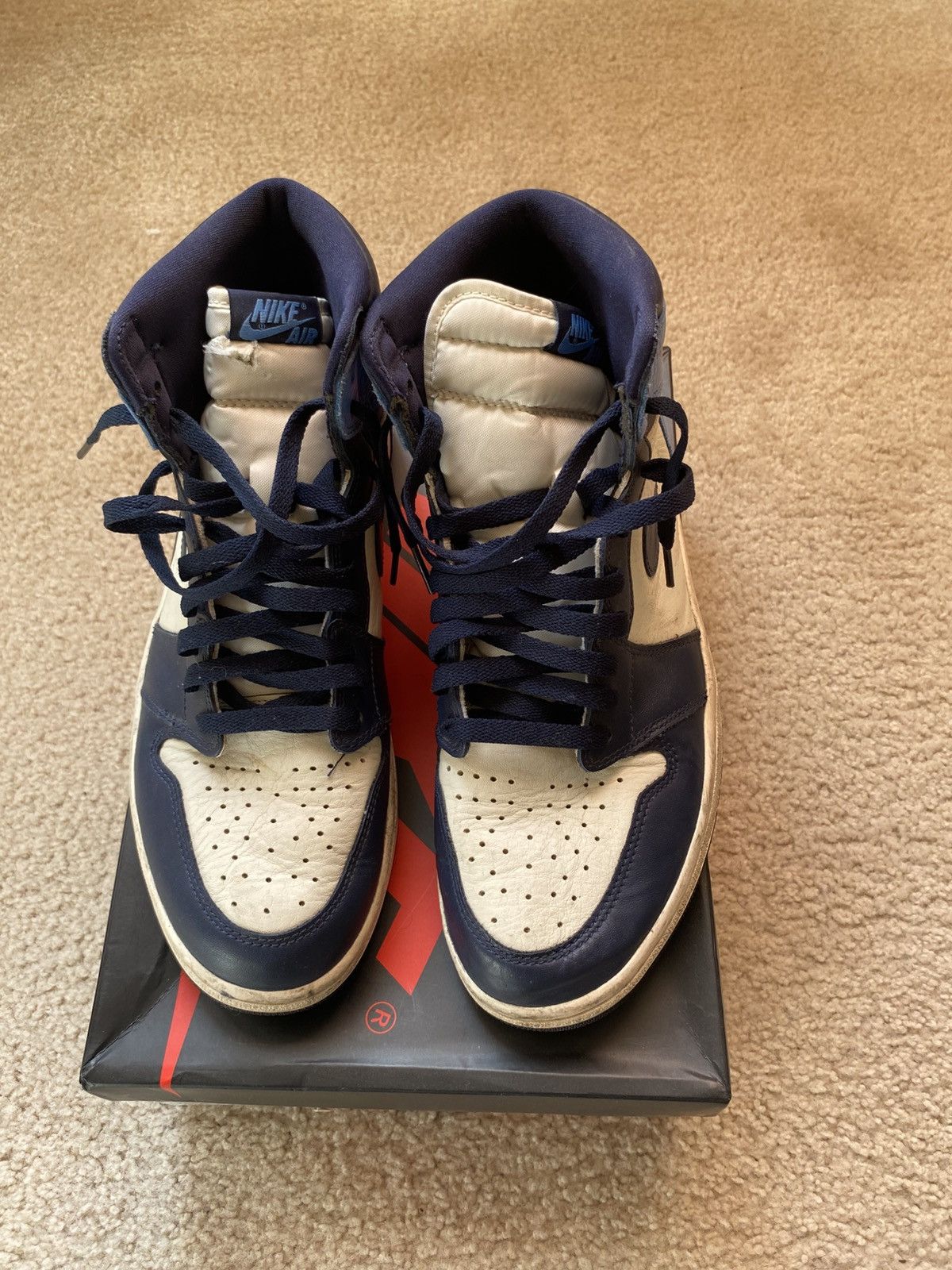 Jordan Brand × Nike Air Jordan 1 Retro High OG ‘Obsidian’ 2019 Size US 11 / EU 44 - 3 Thumbnail