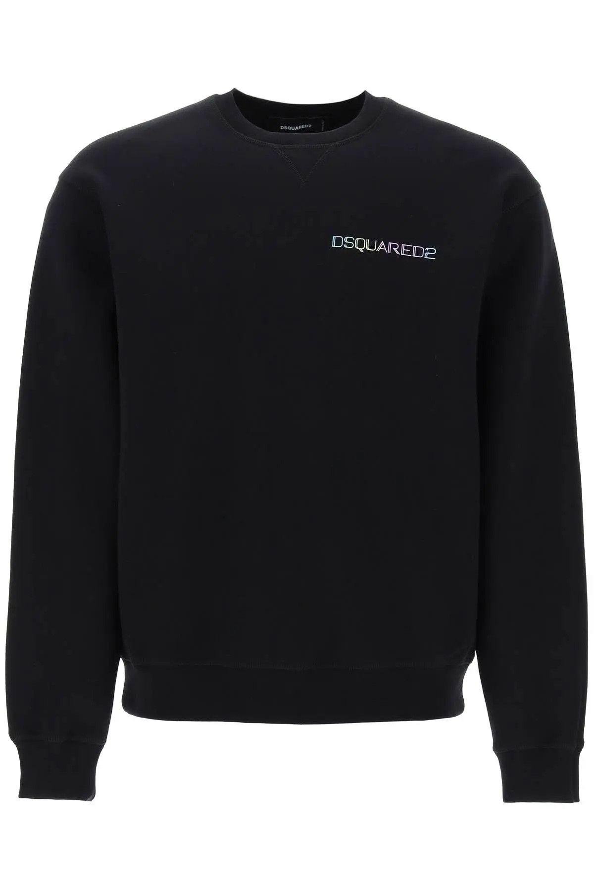 Image of Dsquared2 O1S22I1N0224 Cool Fit Printed Sweatshirt In Black, Men's (Size XL)