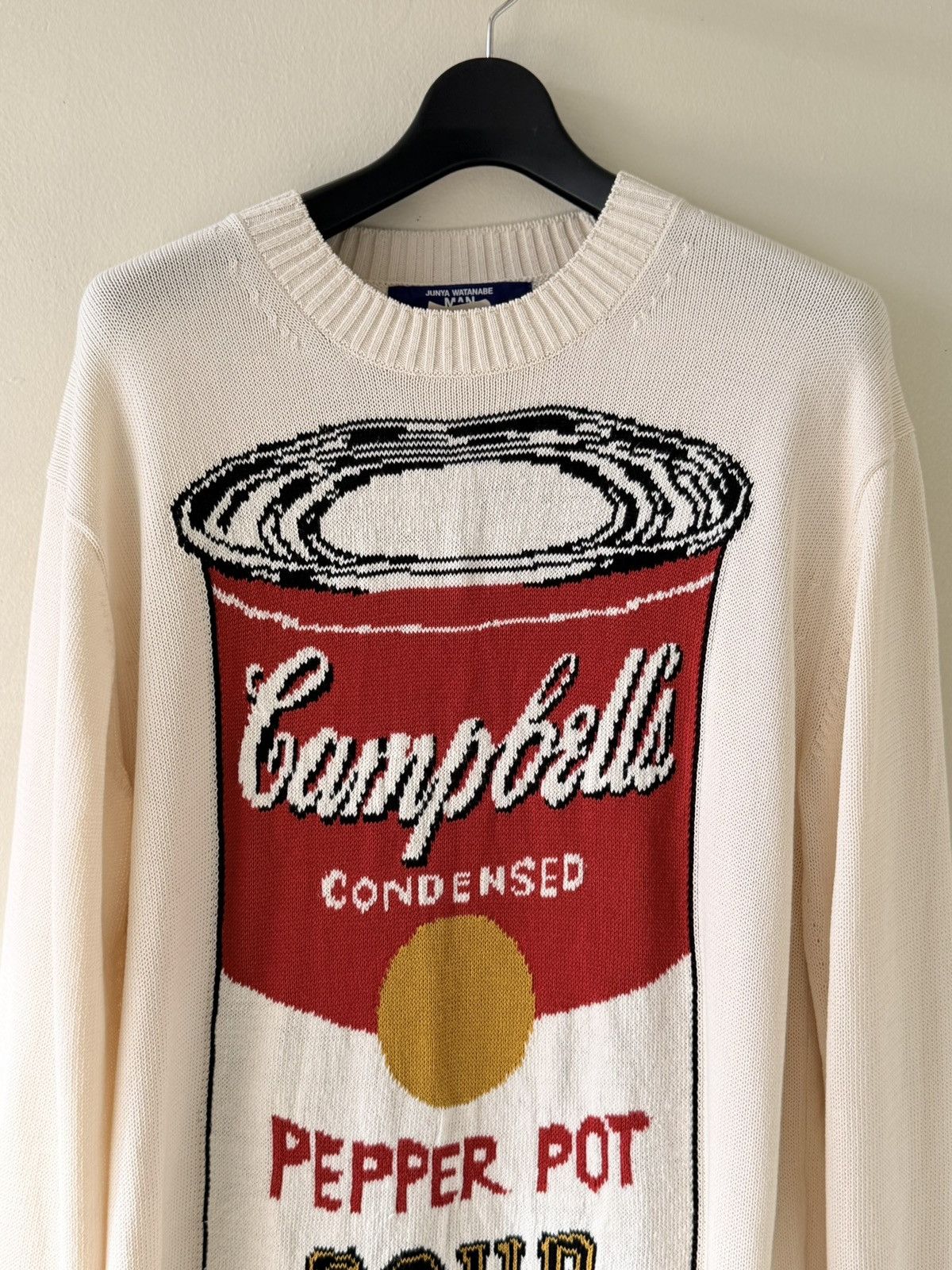 Junya Watanabe Junya Watanabe MAN Campbell Soup Print Sweater Size US L / EU 52-54 / 3 - 3 Thumbnail