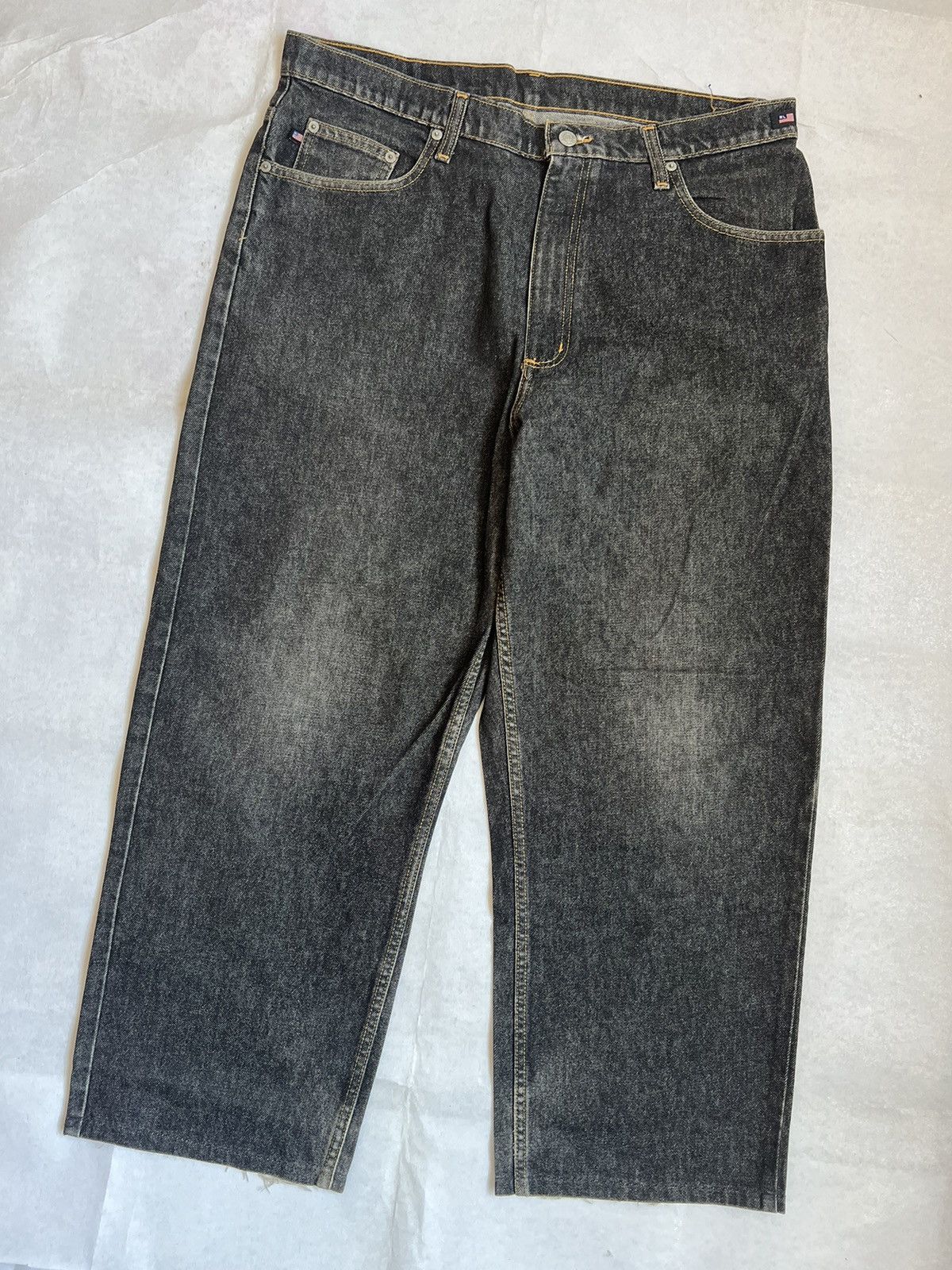 Polo Ralph Lauren Polo Jeans Ralph Lauren Baggy Style Black Denim Size US 38 / EU 54 - 2 Thumbnail