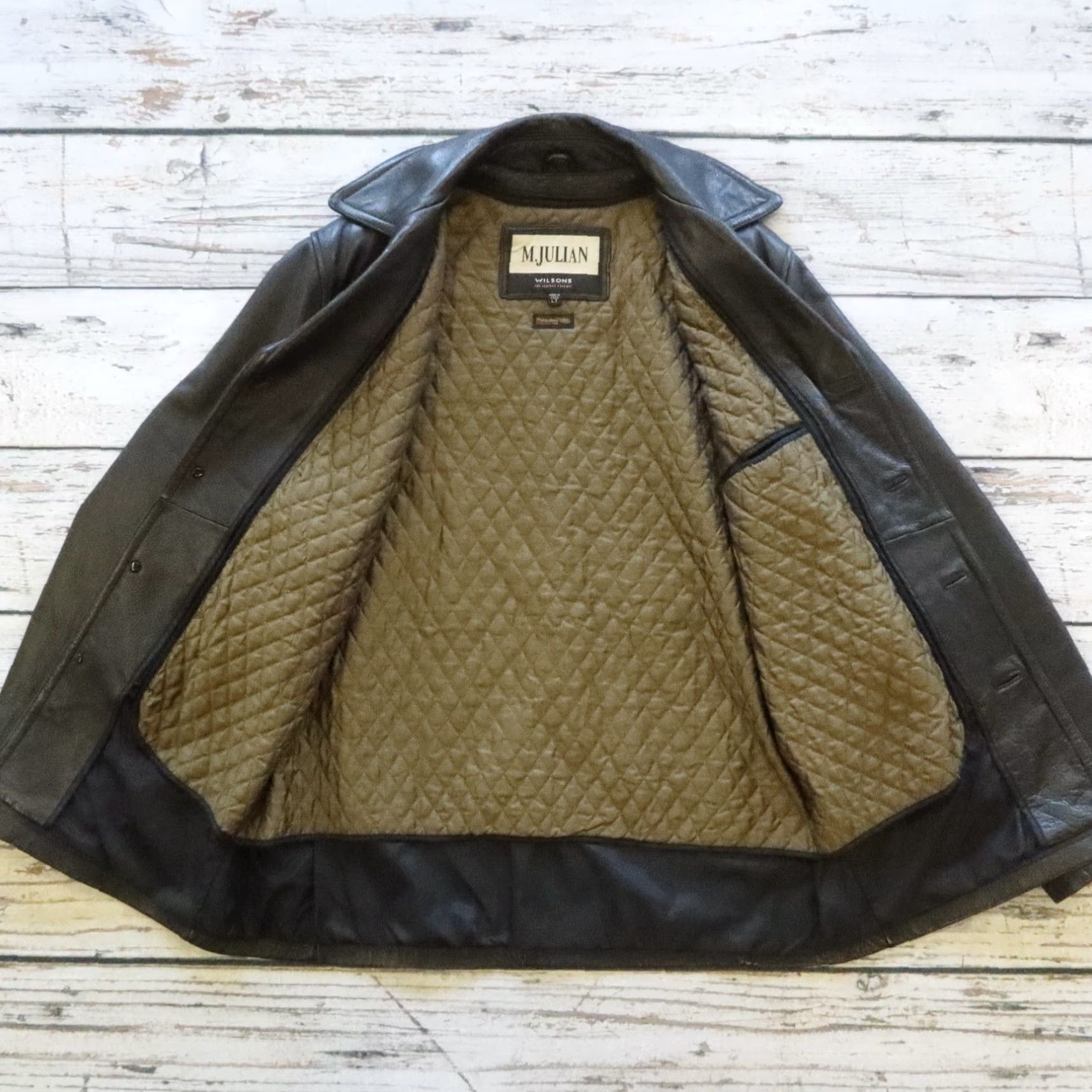 Vintage Vintage Wilsons Leather Jacket M Julian Leather Size L Black Parka Mens Size US L / EU 52-54 / 3 - 4 Thumbnail