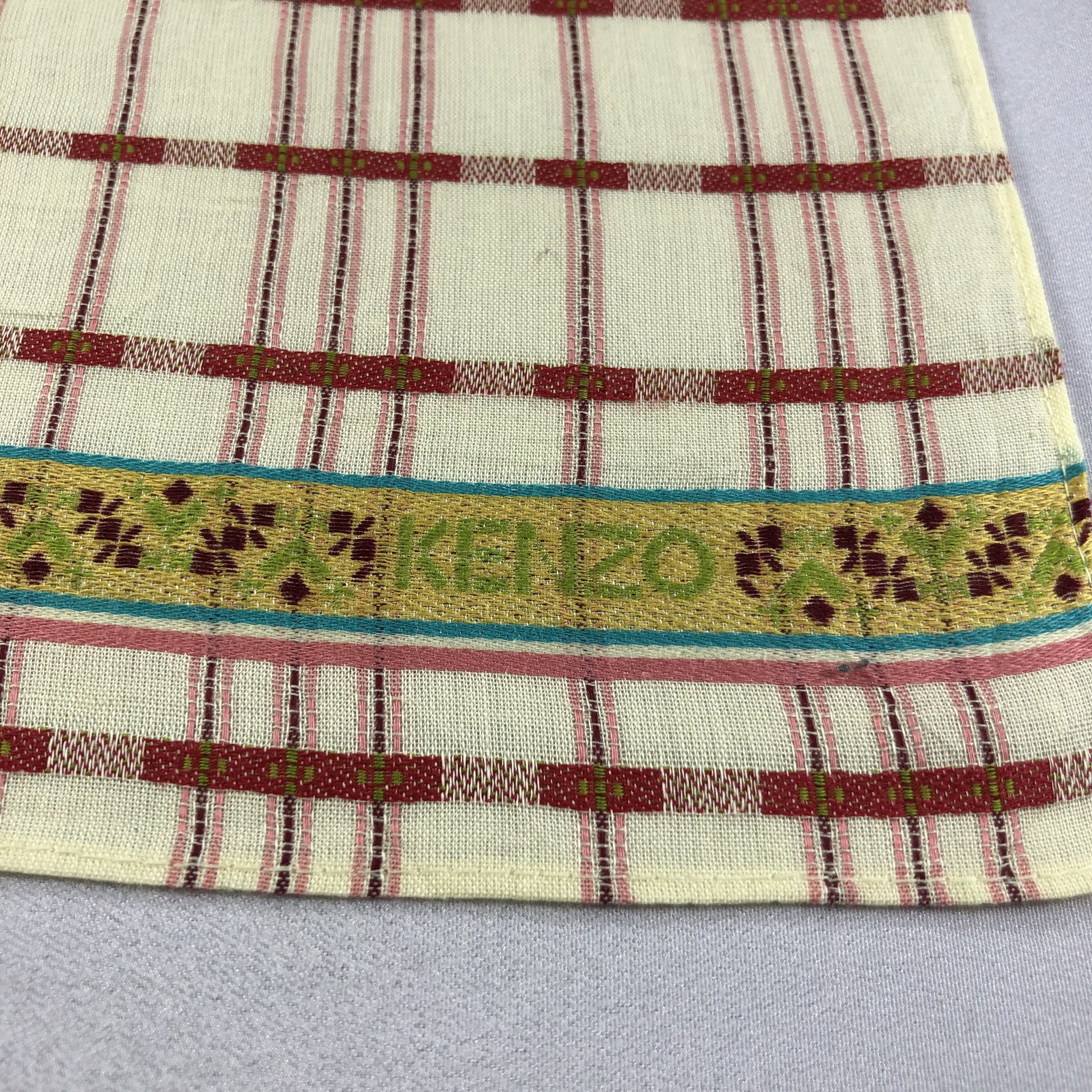 Japanese Brand × Kenzo × Vintage Kenzo Handkerchief Neckerchief Bandana H2019 Size ONE SIZE - 4 Thumbnail