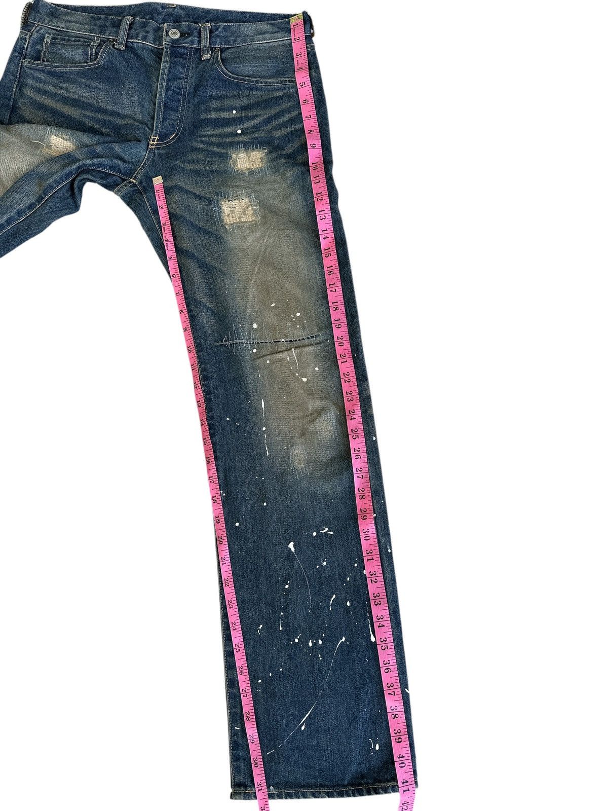 Japanese Brand Takeo Kikuchi Distress Honeycomb .. Size US 34 / EU 50 - 13 Thumbnail
