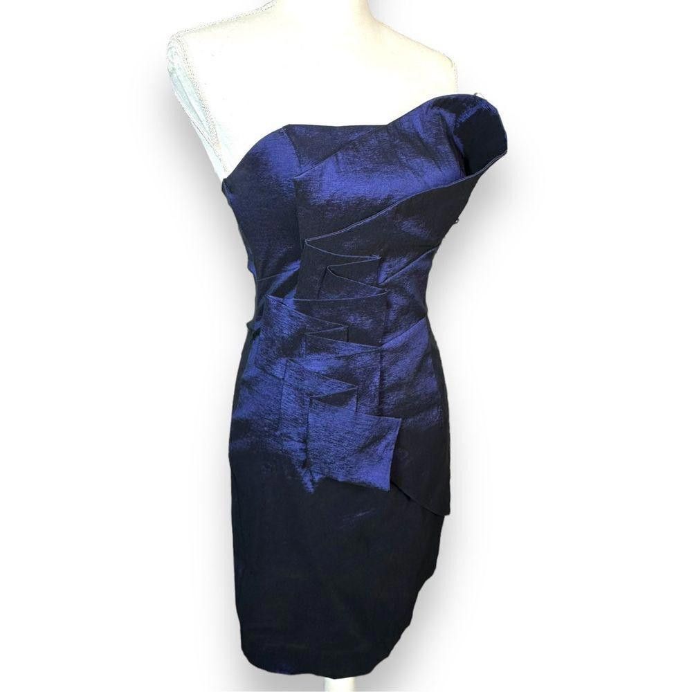 Designer Jessica McClintock Strapless Mini Dress Size S / US 4 / IT 40 - 1 Thumbnail