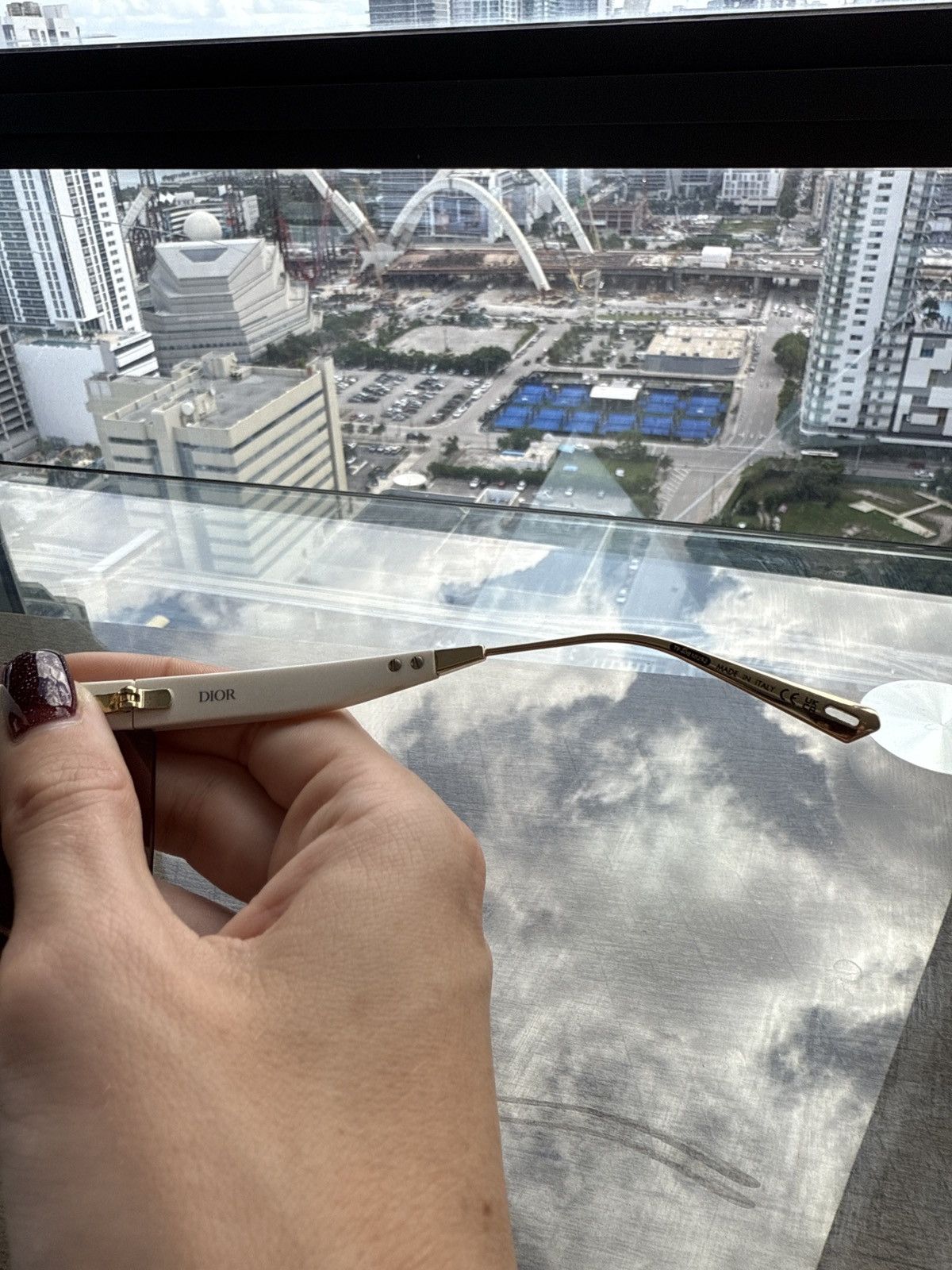 Dior Christian Dior DiorClub M1U Sunglasses – Gold Size ONE SIZE - 5 Thumbnail