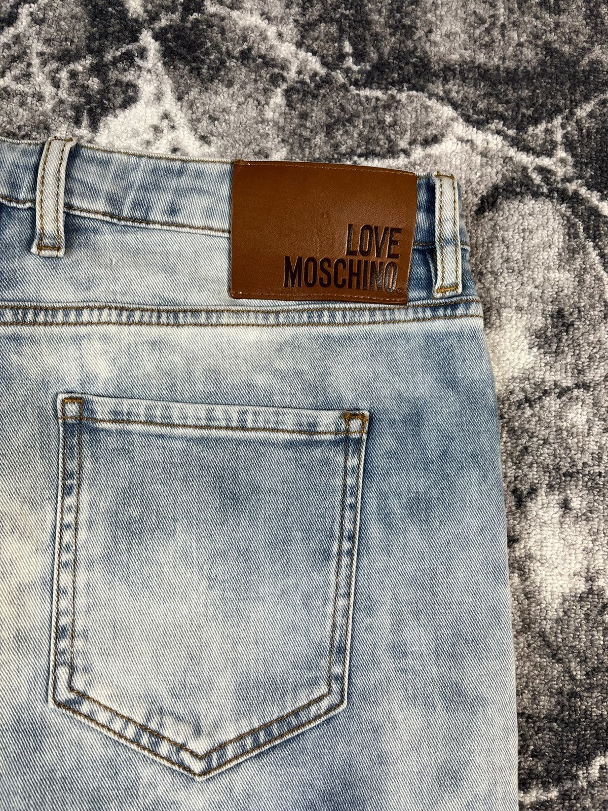 Love Moschino Love Moschino Paint Splatter Denim Jeans Women 29 Italy Size 29" - 15 Thumbnail