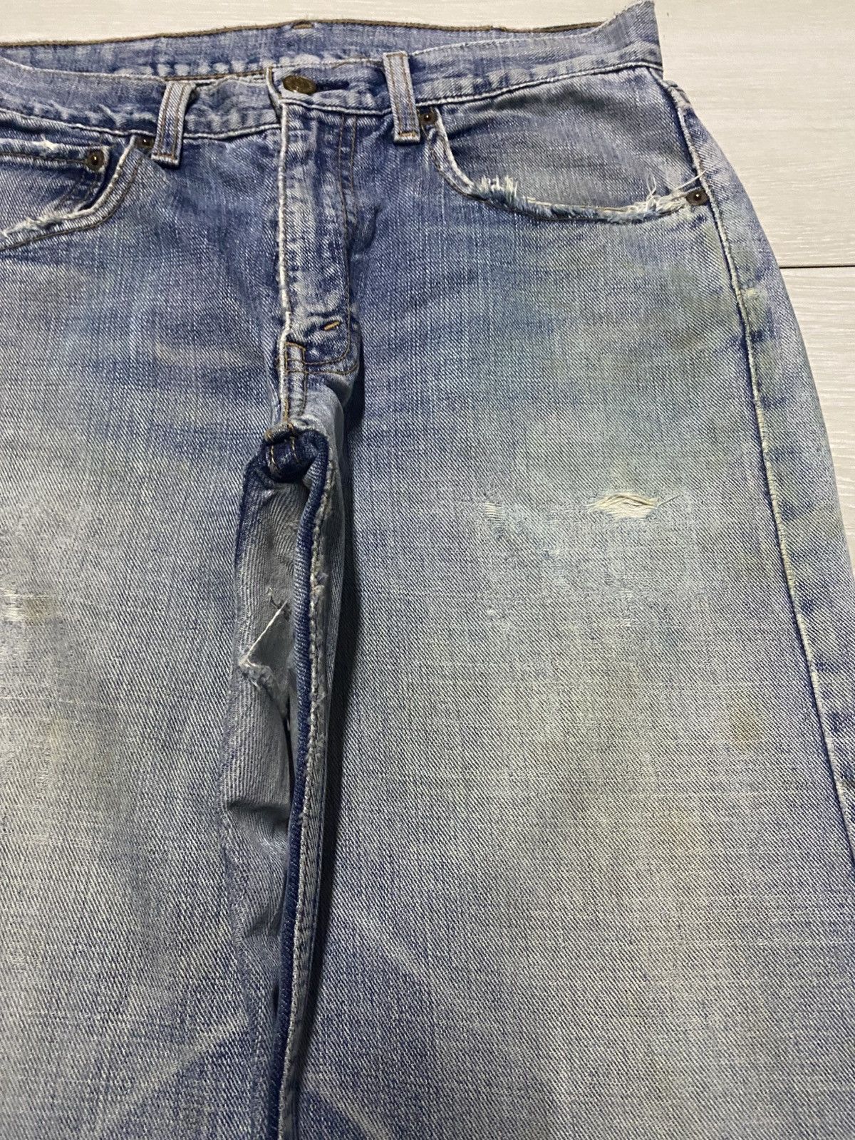 Levi's Vintage Levis Japan Faded Wash Distressed Baggy Jeans Size US 30 / EU 46 - 8 Thumbnail