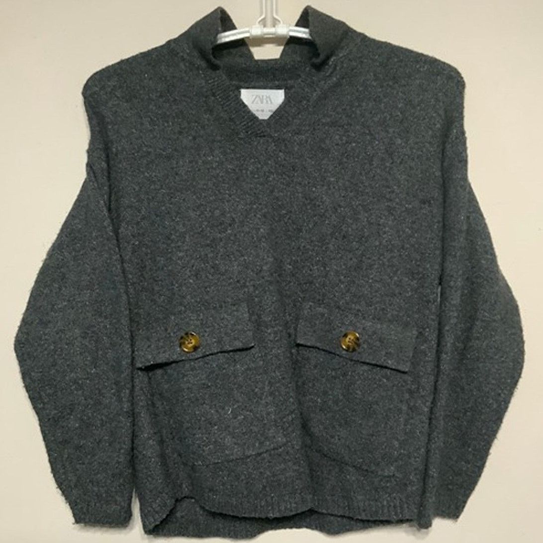 Zara Zara Girls Gray Pullover Sweater Size 11-12 USED Size US M / EU 48-50 / 2 - 1 Thumbnail