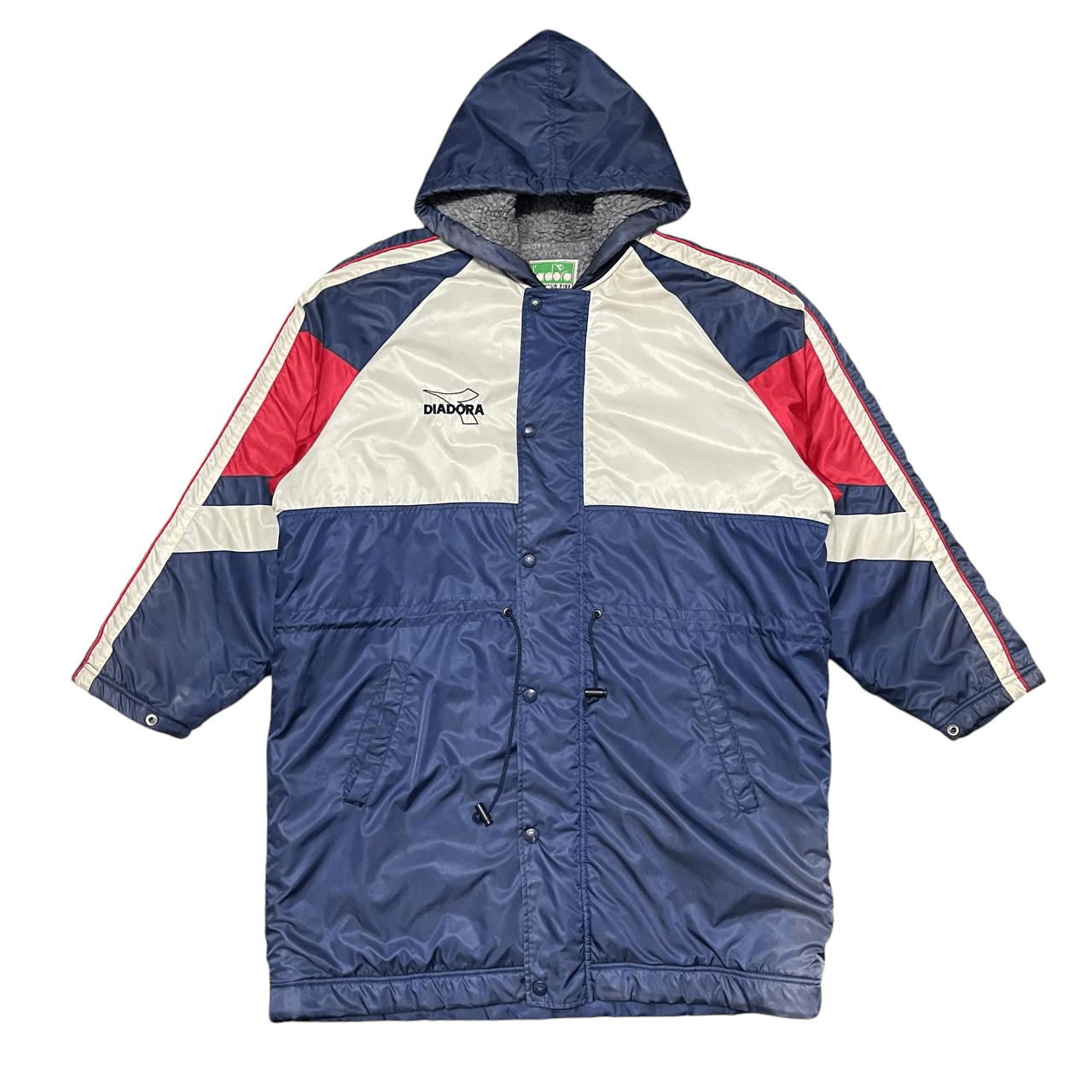 Diadora Vintage 90's Diadora Puffer Hooded Jacket Size US XL / EU 56 / 4 - 8 Thumbnail