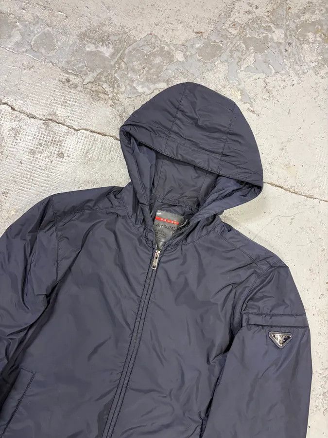 Prada SS2016 Prada Navy Nylon Hooded Windbreaker Jacket Size US M / EU 48-50 / 2 - 4 Thumbnail