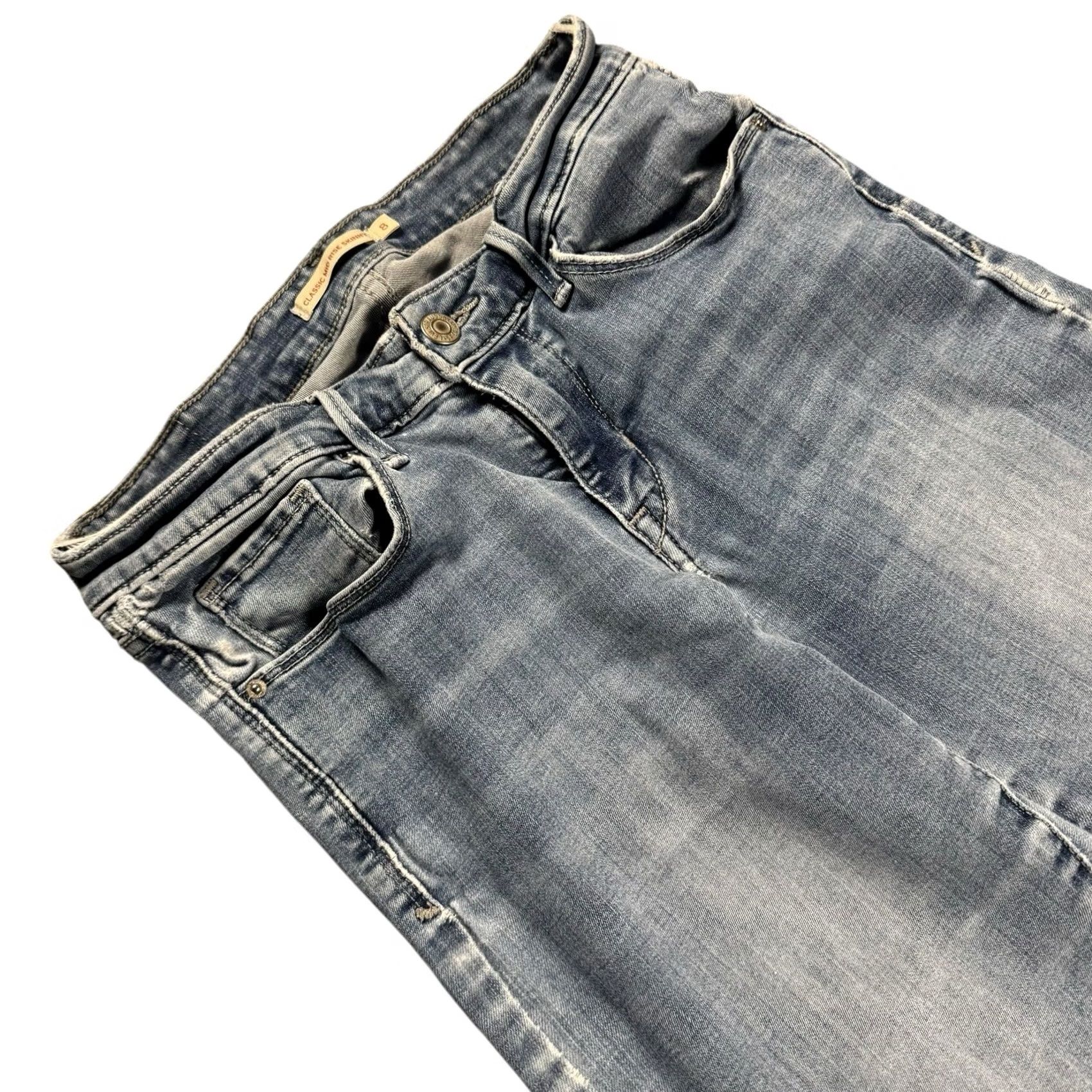 Levi's Levi's Jeans Skinny Women's 8 Mid Rise Classic Fit Stretch Denim Grunge Blue 5-Pocket Mens Womens Girls Accessories Belt Loops Denim jean Size 30" / US 8 / IT 44 - 2 Thumbnail
