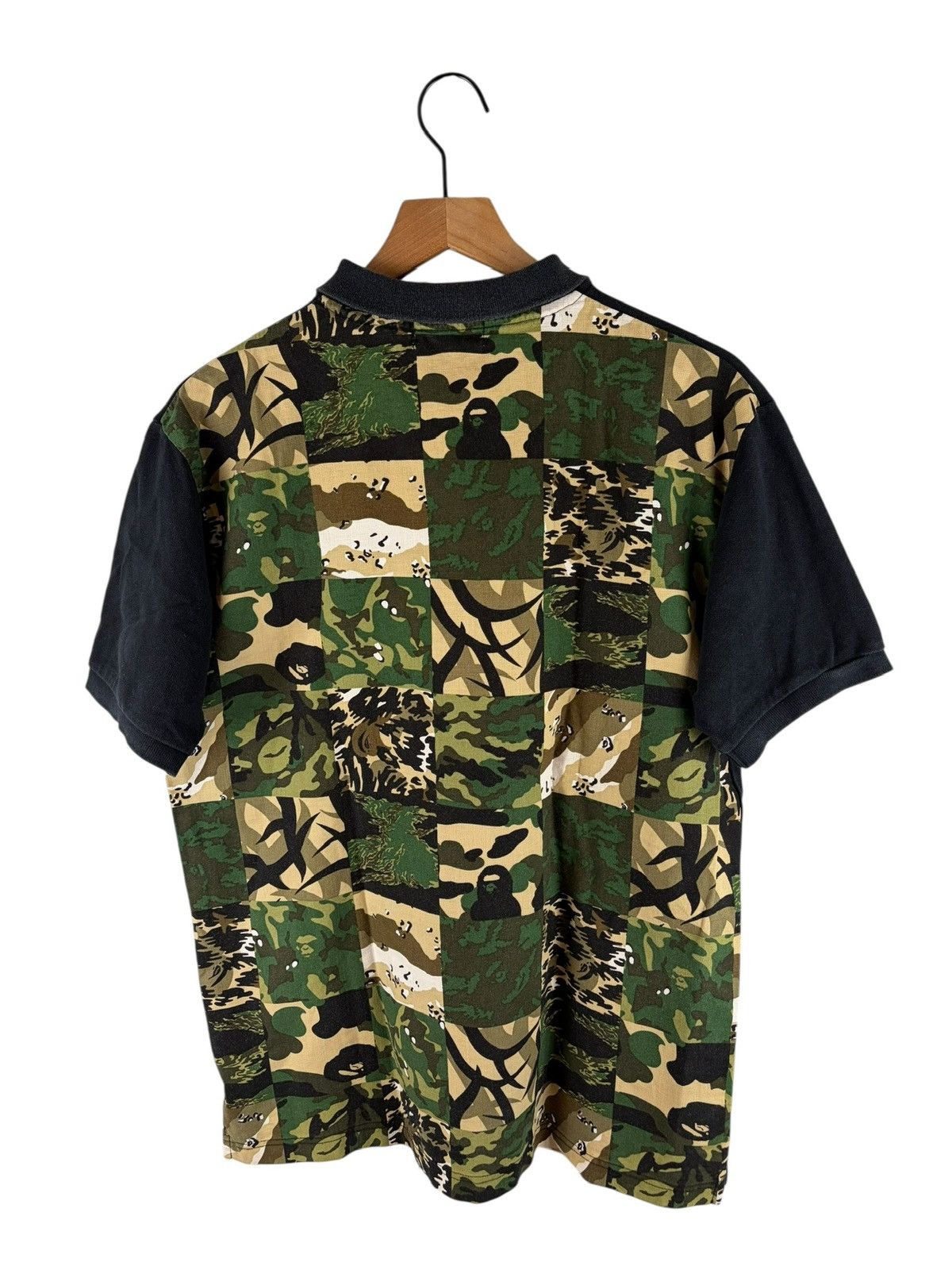 Bape Bape Multi Camo Back Print Polo Shirt Size US XL / EU 56 / 4 - 1 Thumbnail