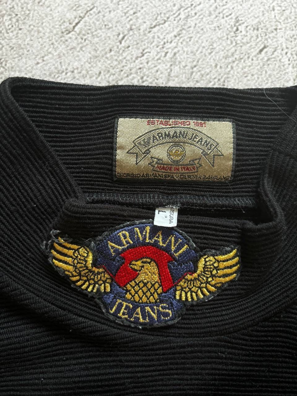 Armani Armani Jeans archive vintage distressed sweater Size US S / EU 44-46 / 1 - 5 Thumbnail