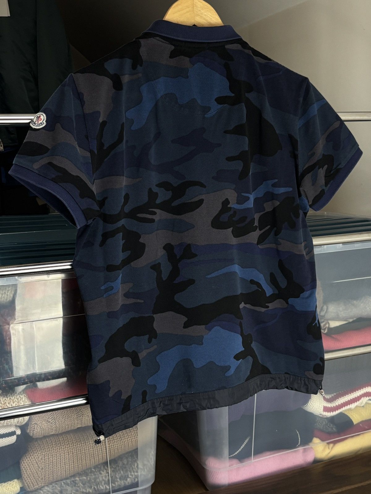 Moncler Moncler Camouflage Camo Maglia Corta Polo Shirt Vintage Size US S / EU 44-46 / 1 - 4 Thumbnail