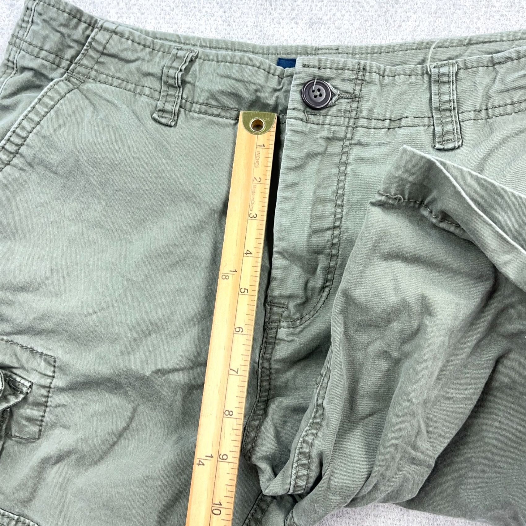 Vintage Aeropostale Cargo Shorts Men 33 Olive Green Twill Military Preppy Adult Size US 33 - 7 Thumbnail