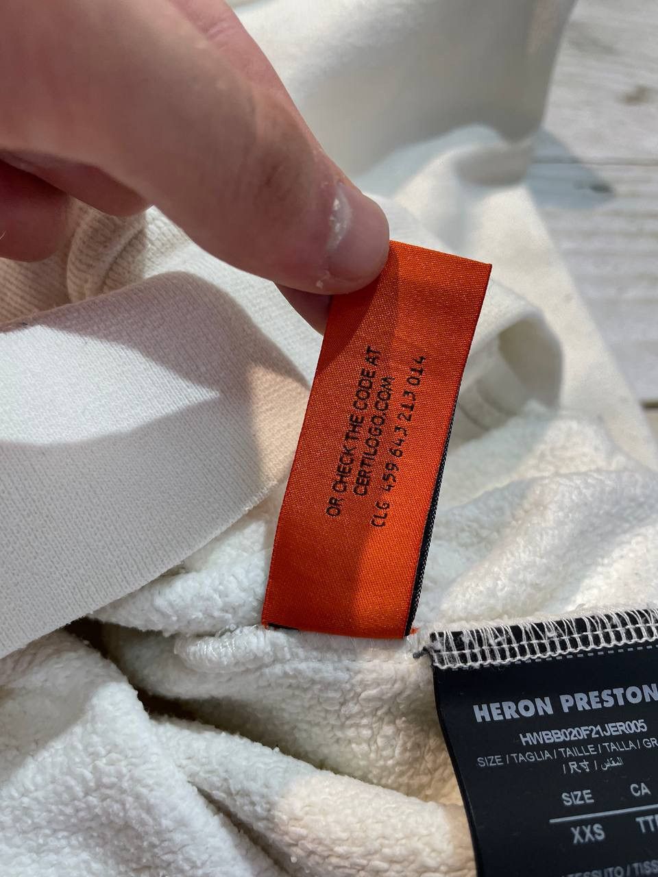 Heron Preston Heron Preston Ctnmb Hoodie Logo Print Drawstring Size US XS / EU 42 / 0 - 14 Thumbnail