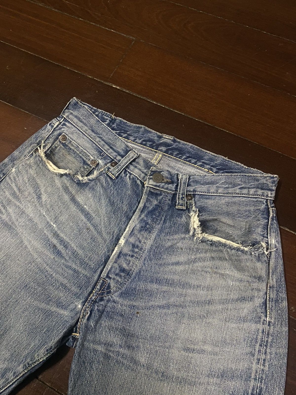 Warehouse FIRE 🔥 VINTAGE SUGAR CANES DISTRESSED NICE FADED Size US 31 - 8 Thumbnail