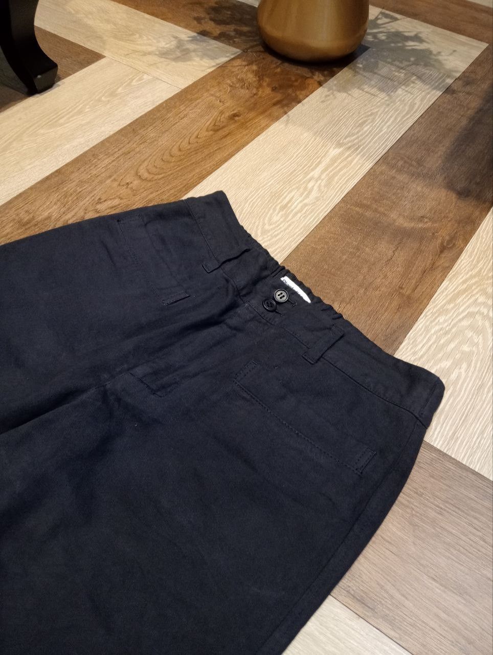 Issey Miyake VINTAGE ISSEY MIYAKE PLANTATION BLACK COTTON PANTS Size 28" / US 6 / IT 42 - 5 Thumbnail
