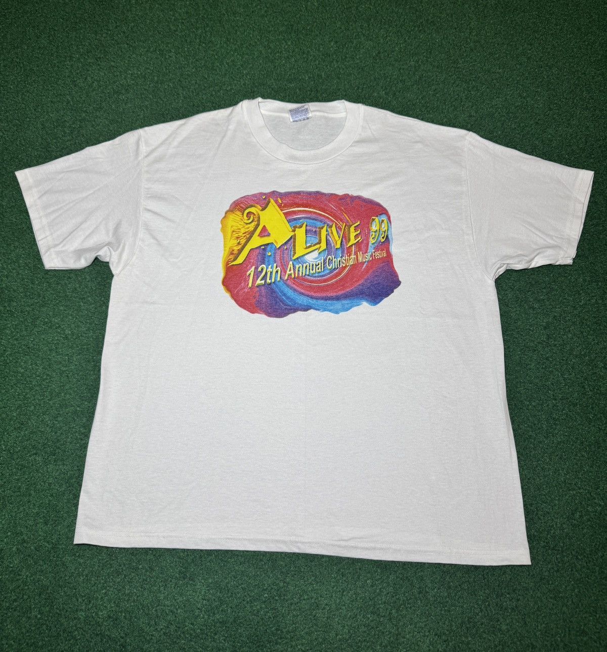Band Tees Alive Christian Music Festival 99’ 90s Newsboys XL T Shirt Size US XL / EU 56 / 4 - 1 Thumbnail