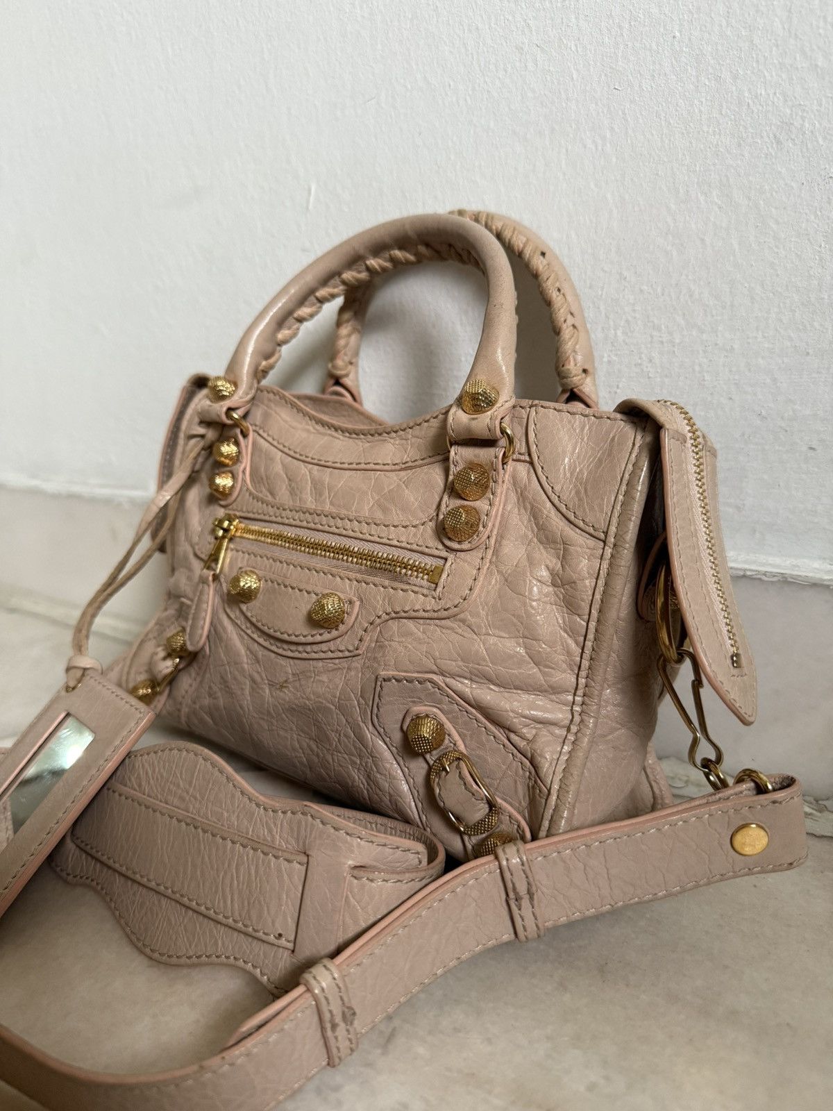 Balenciaga Balenciaga Mini Classic Lambskin giant gold Studded Size ONE SIZE - 10 Thumbnail