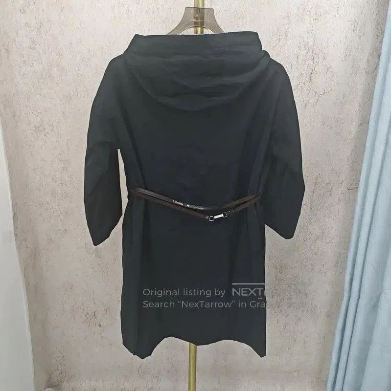 Max Mara MaxMara Women's Long Black Polyester Jacket . Size M / US 6-8 / IT 42-44 - 7 Thumbnail